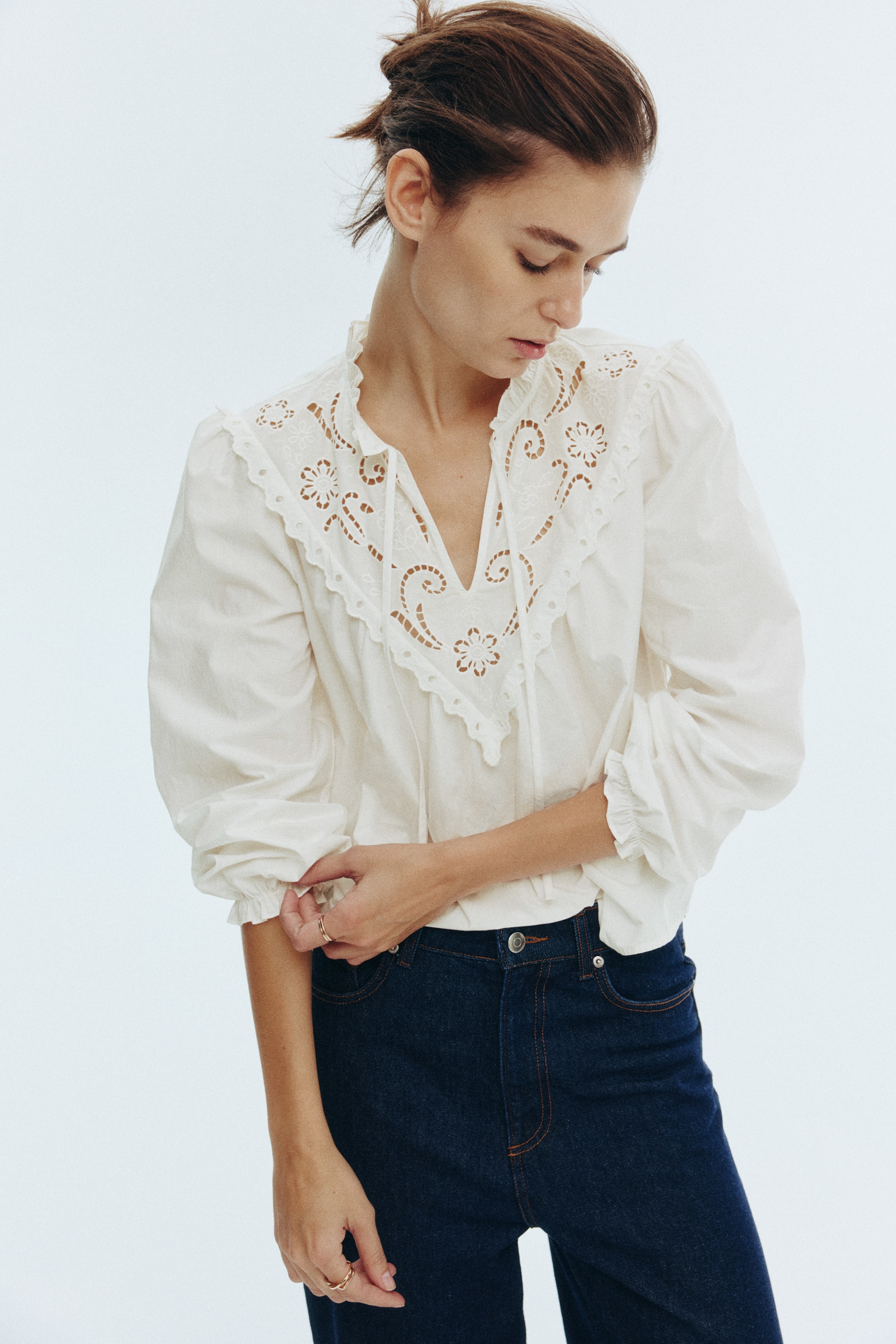 Broderie anglaise blouse