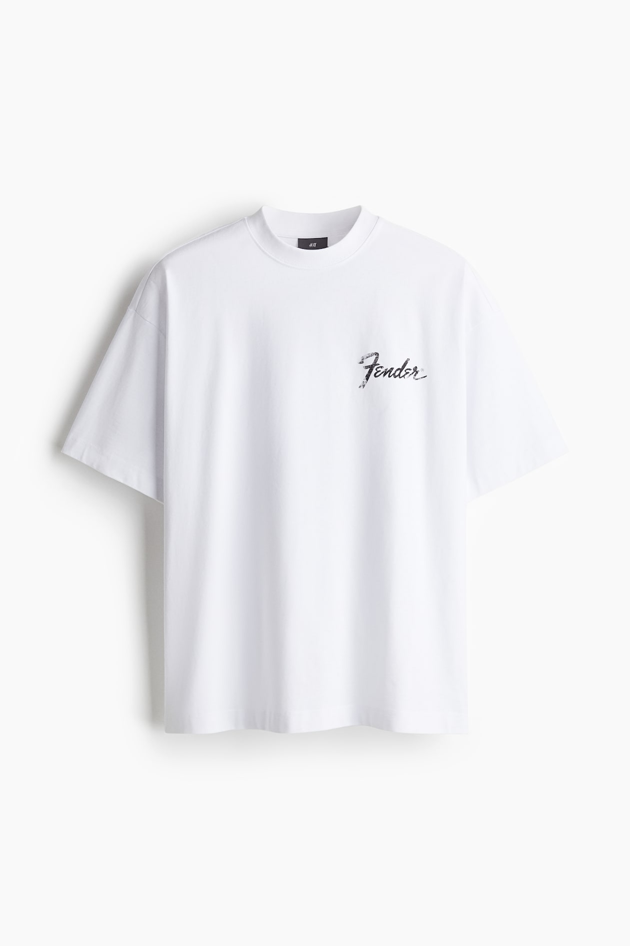 オーバーサイズフィットTシャツ - ホワイト／Fender - Men | H&M JP