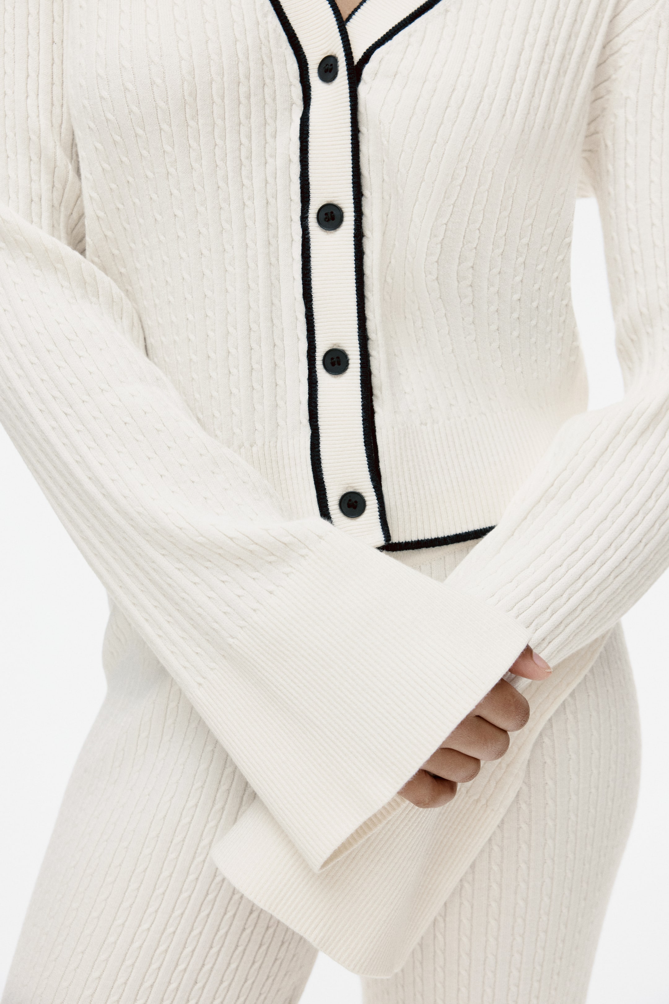 Cable-Knit Cardigan
