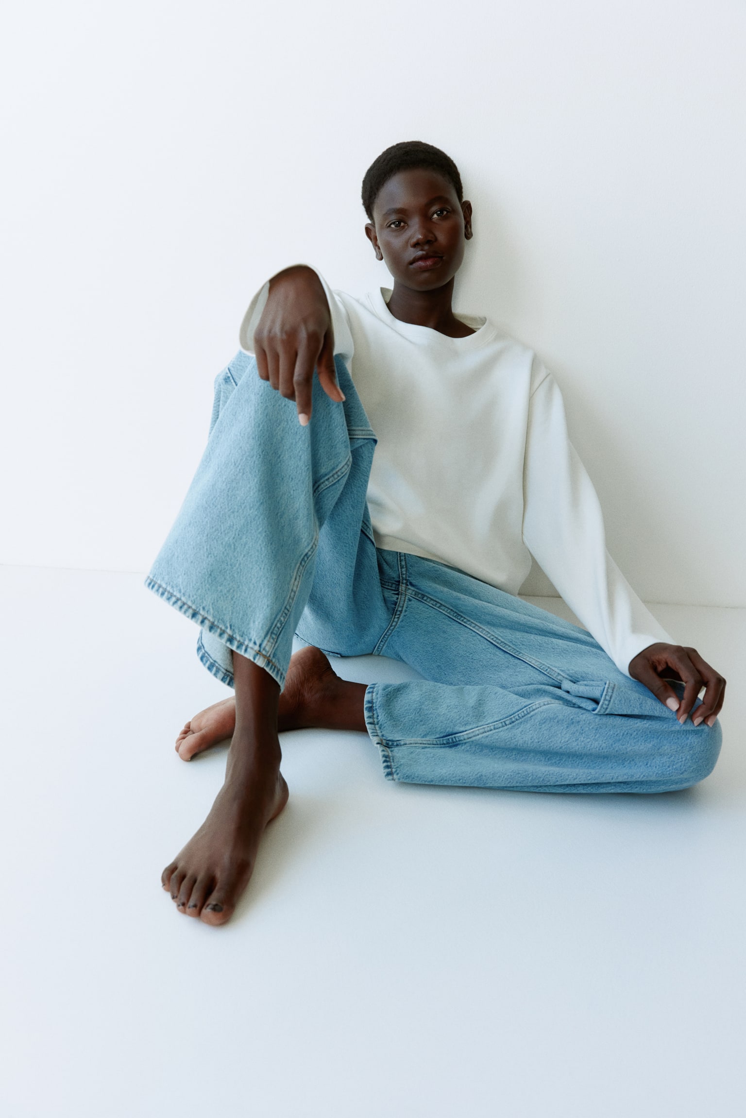 Interlock top - White/Brown/Black - 4