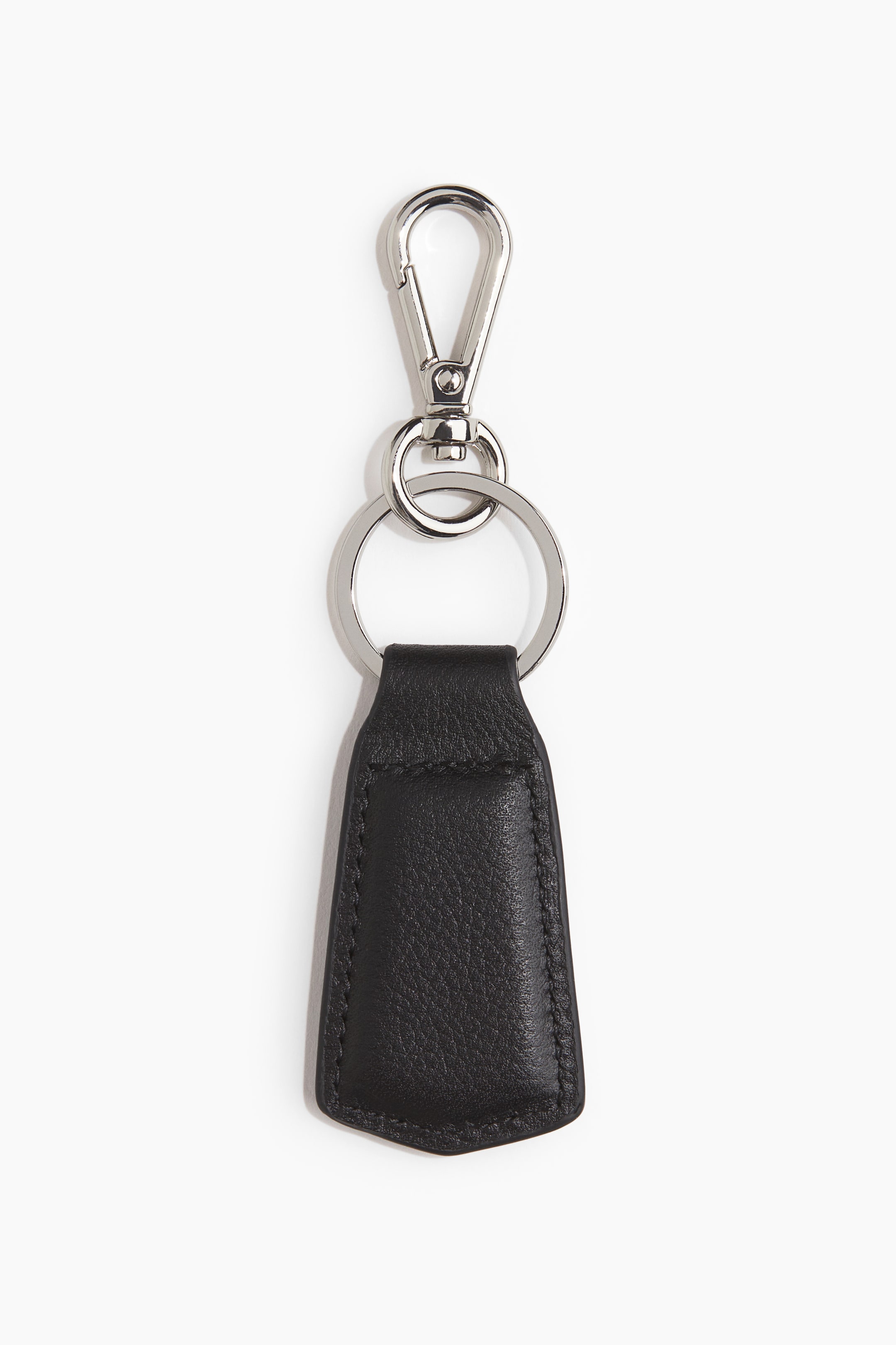 Keyring with leather strap - Black - Men | H&M GB 1