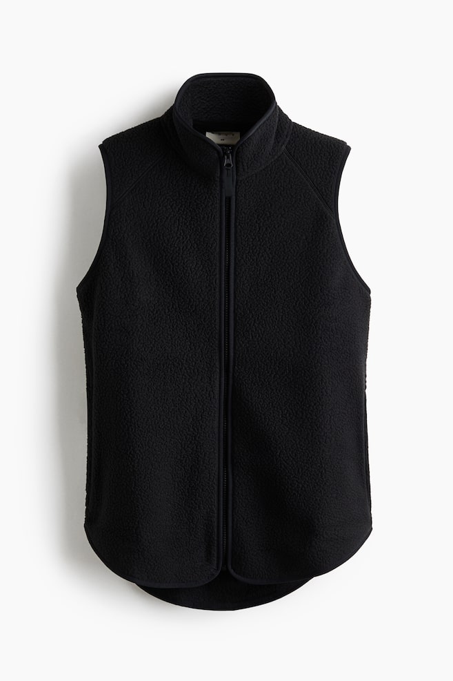 Regular-Fit Teddy Fleece Sports Vest - Black/Espresso brown/Warm brown - 1