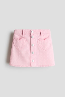 A-linjeskuren jeanskjol