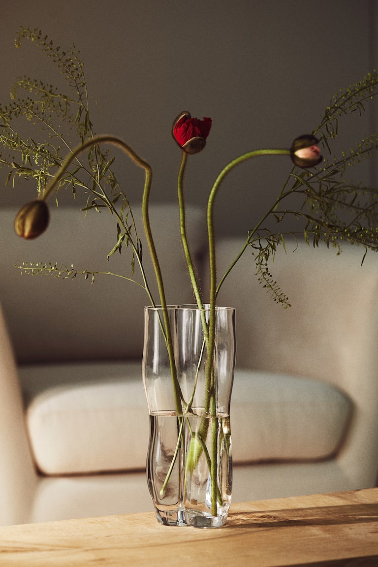 Tall Glass Vase