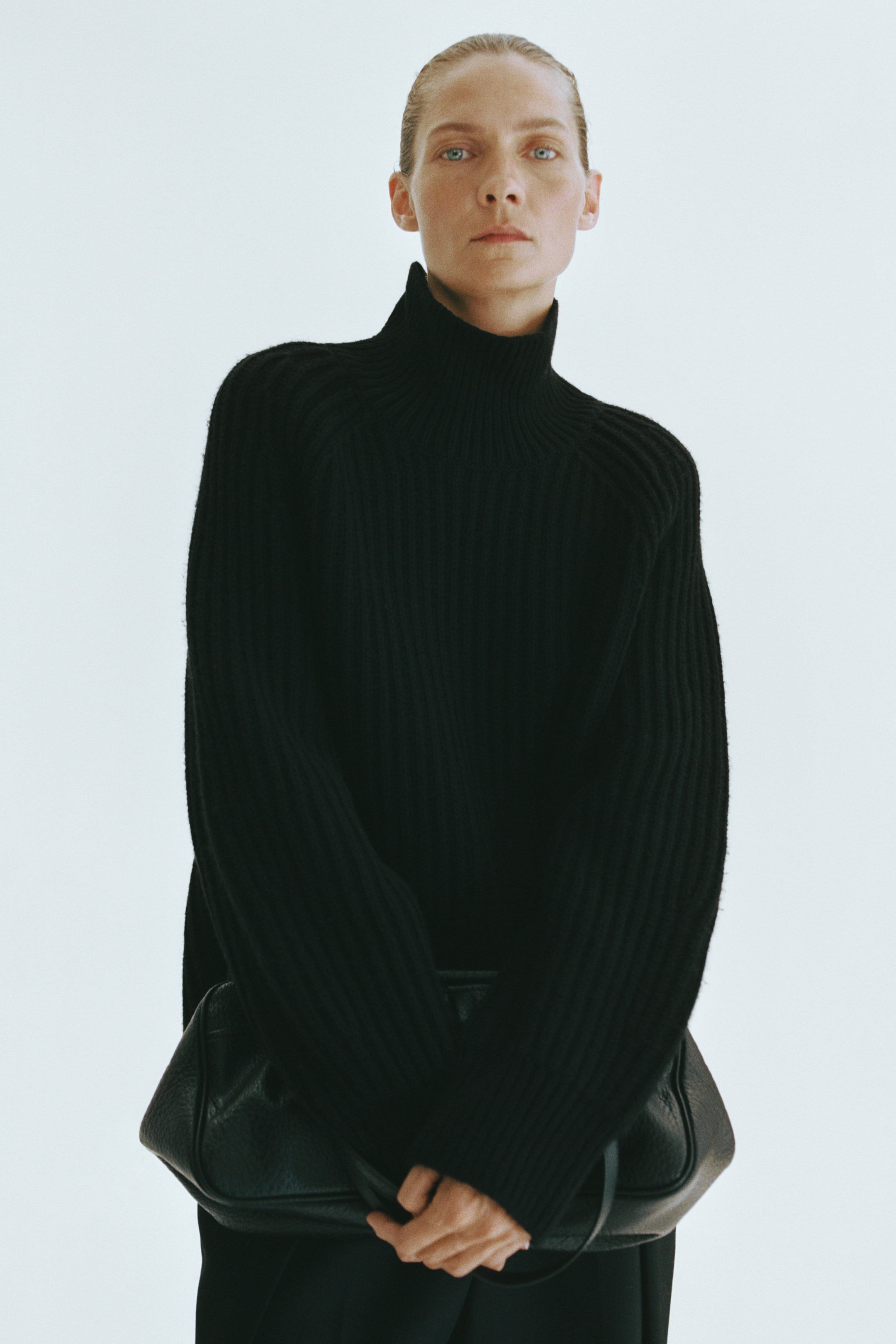 Rib-Knit Wool-Blend Sweater