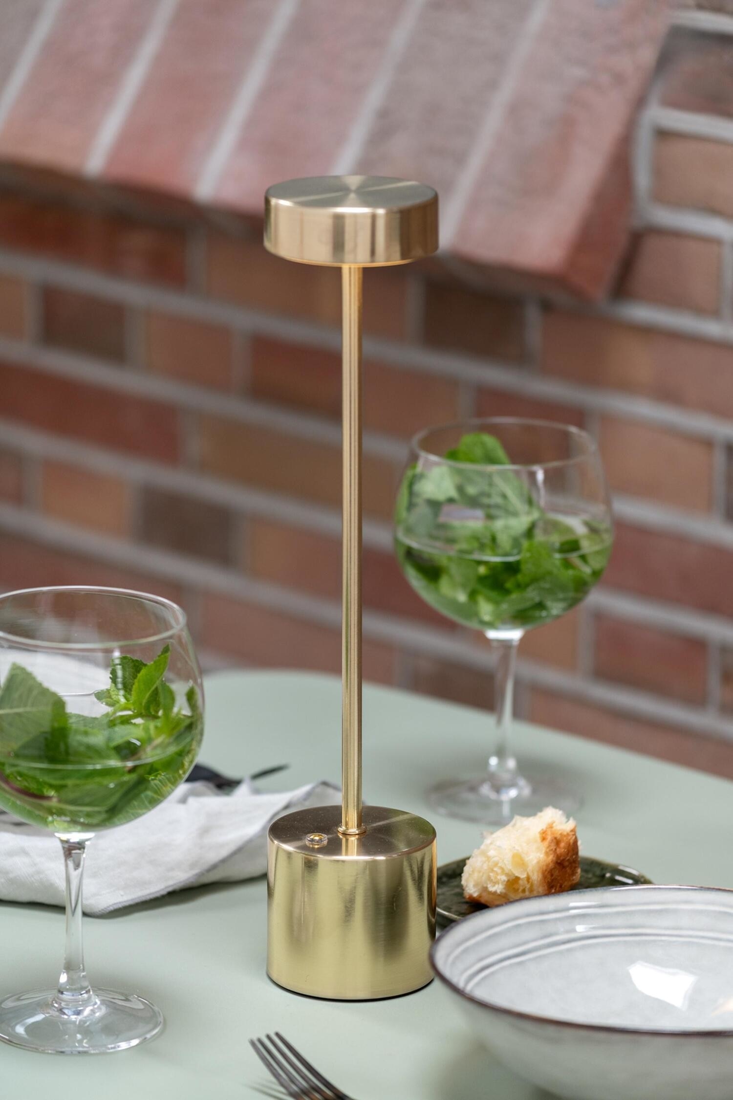 Ganar Led Bordlampe - Børstet Guld/Mørkegrå/Nikkel/Militærgrøn/Hvid