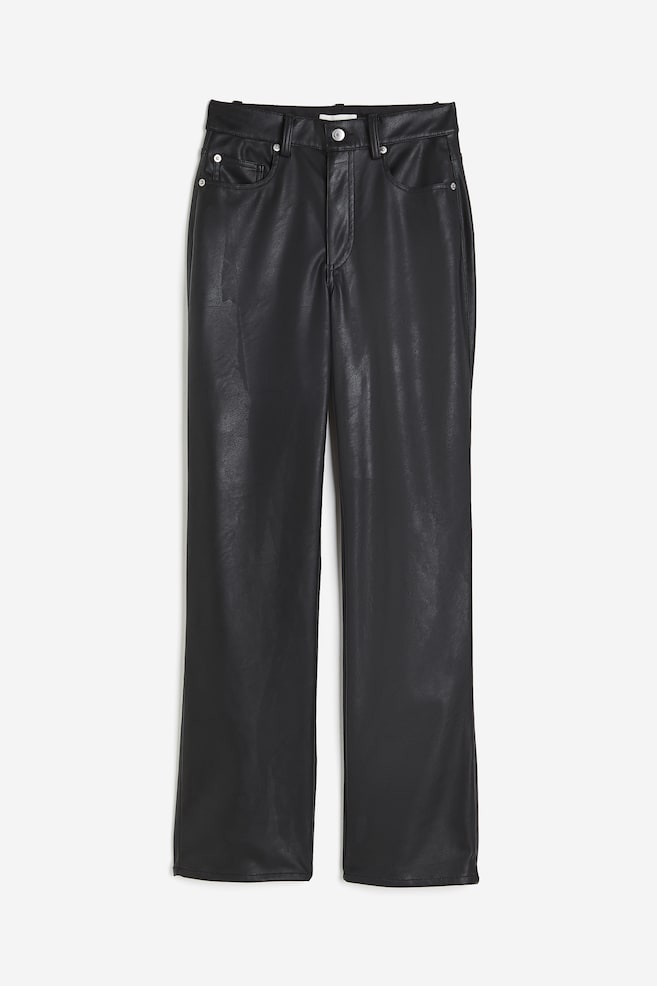 Coated trousers - Black/Dark brown - 2
