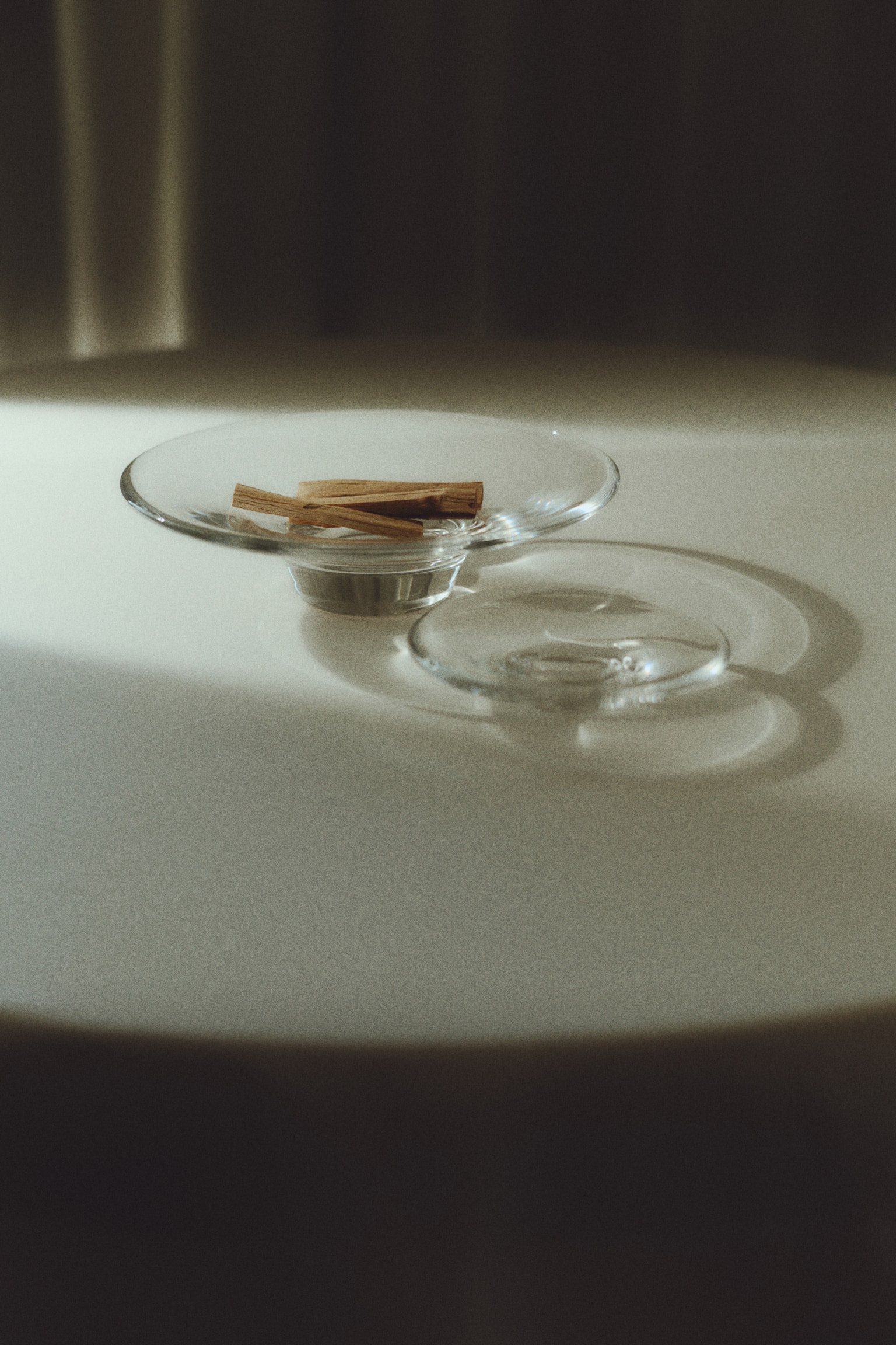 Skleněná mísa - Transparent/Růžová - 2