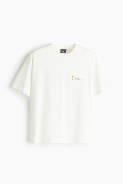 ルーズフィット プリントTシャツ