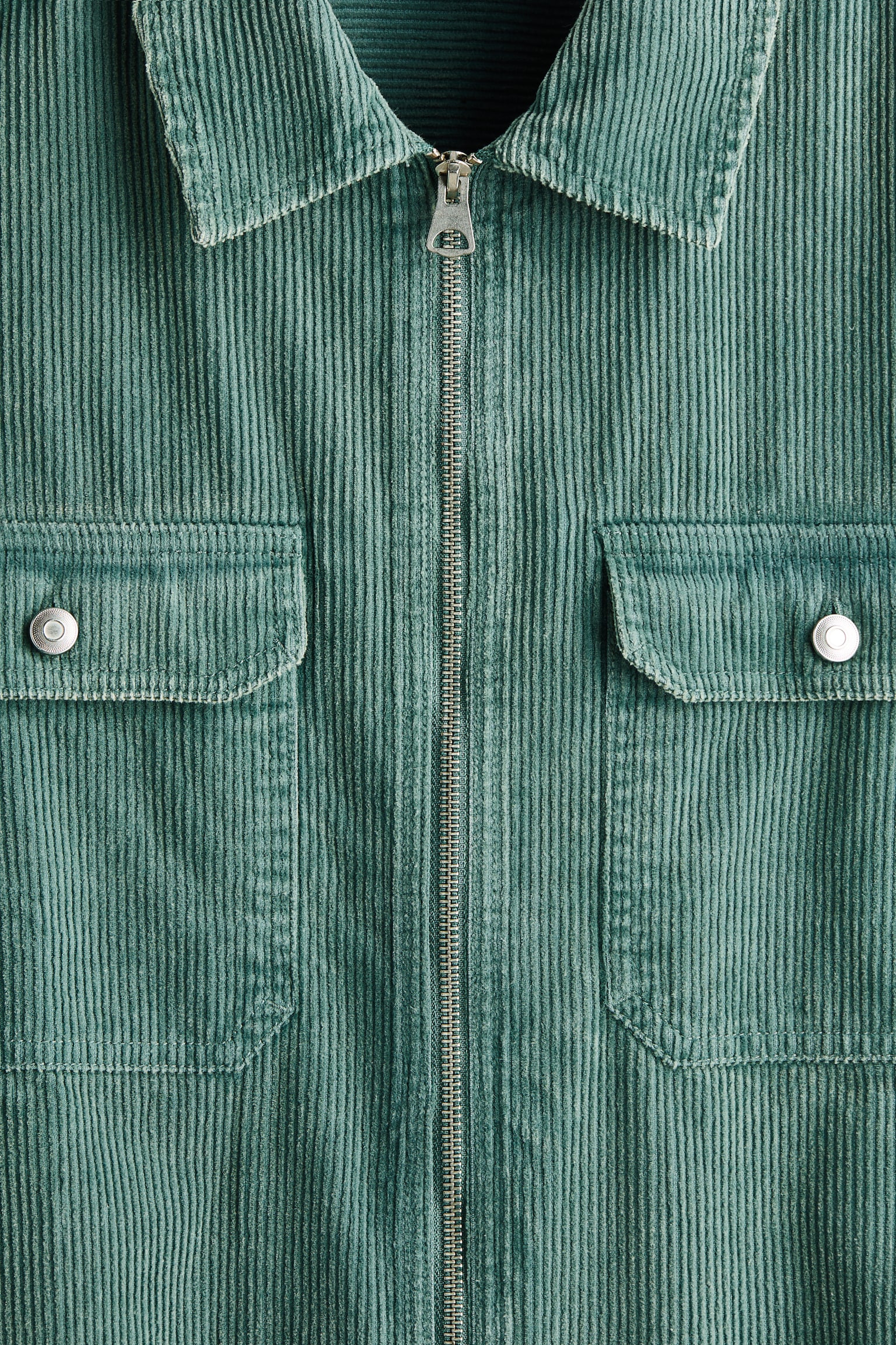 Corduroy Overshirt - Dusty green/Dark brown - 5