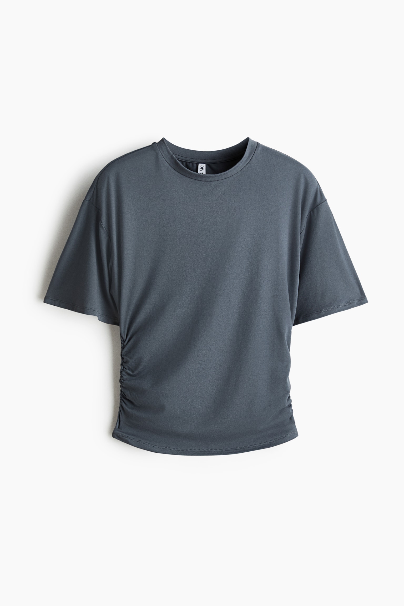 Ruched T-shirt - Grey