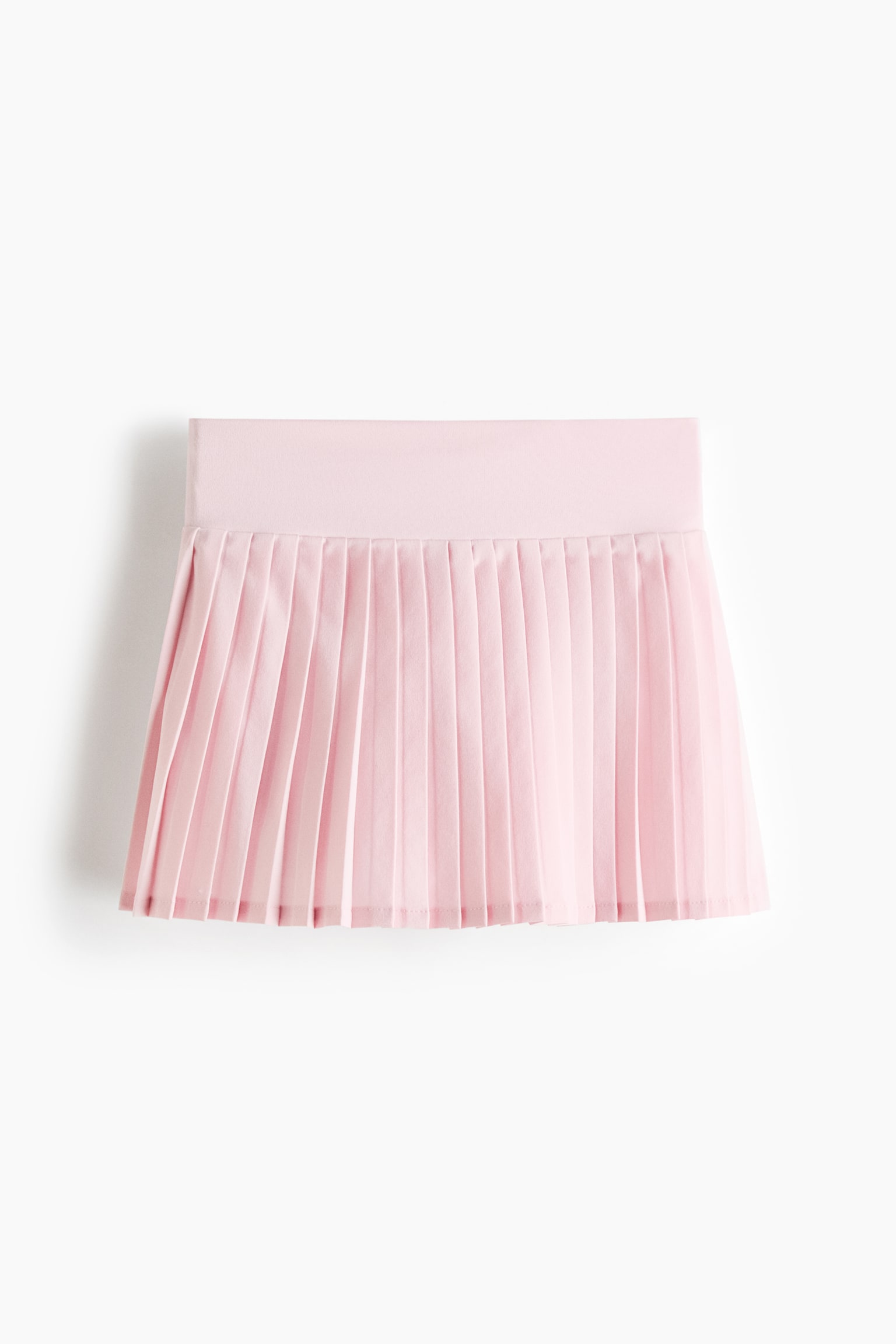 Falda de tenis plisada con DryMove™ - Rosa claro/Blanco - 1