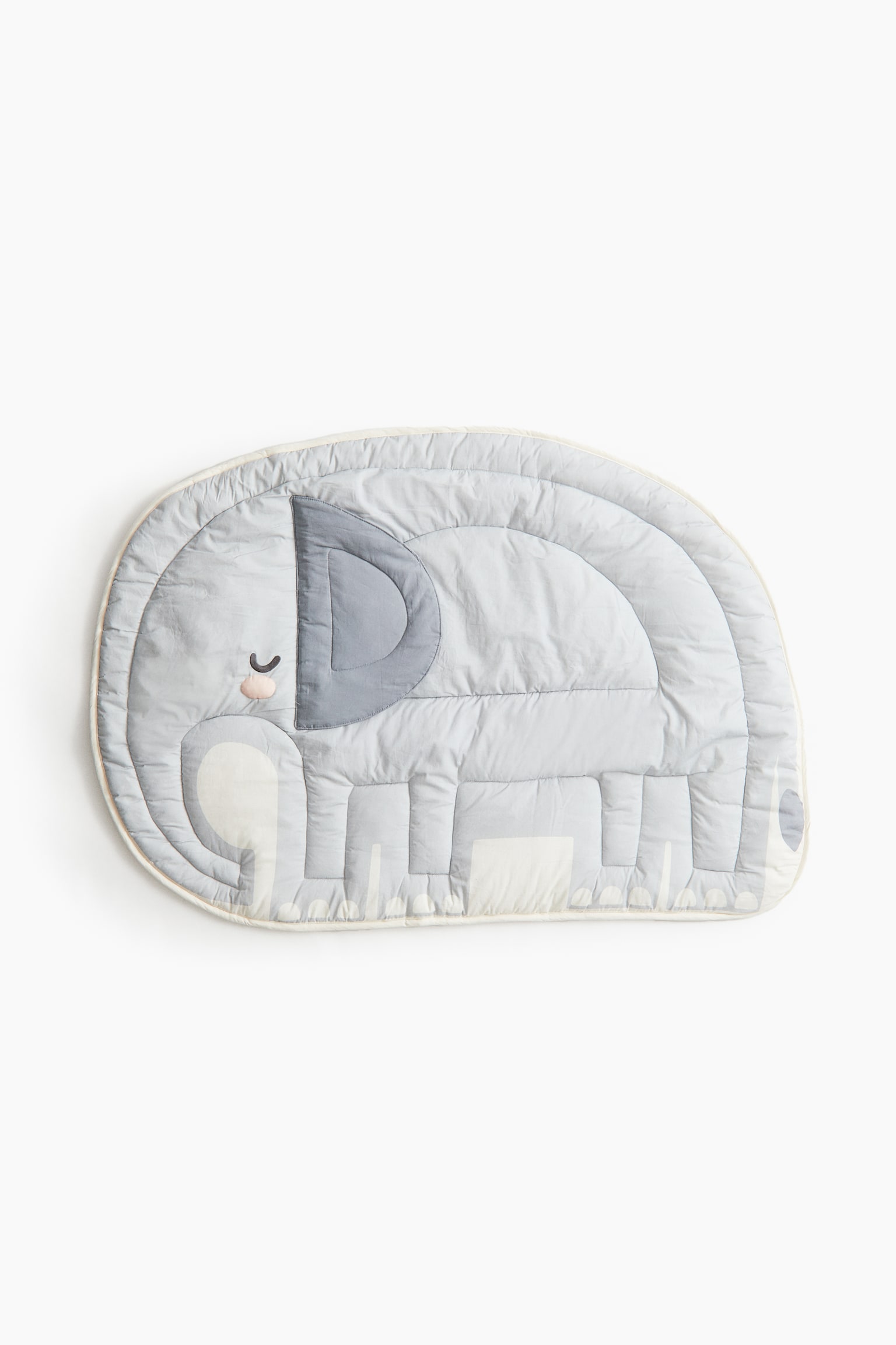 Cotton baby mat - Light blue/Elephant - 1