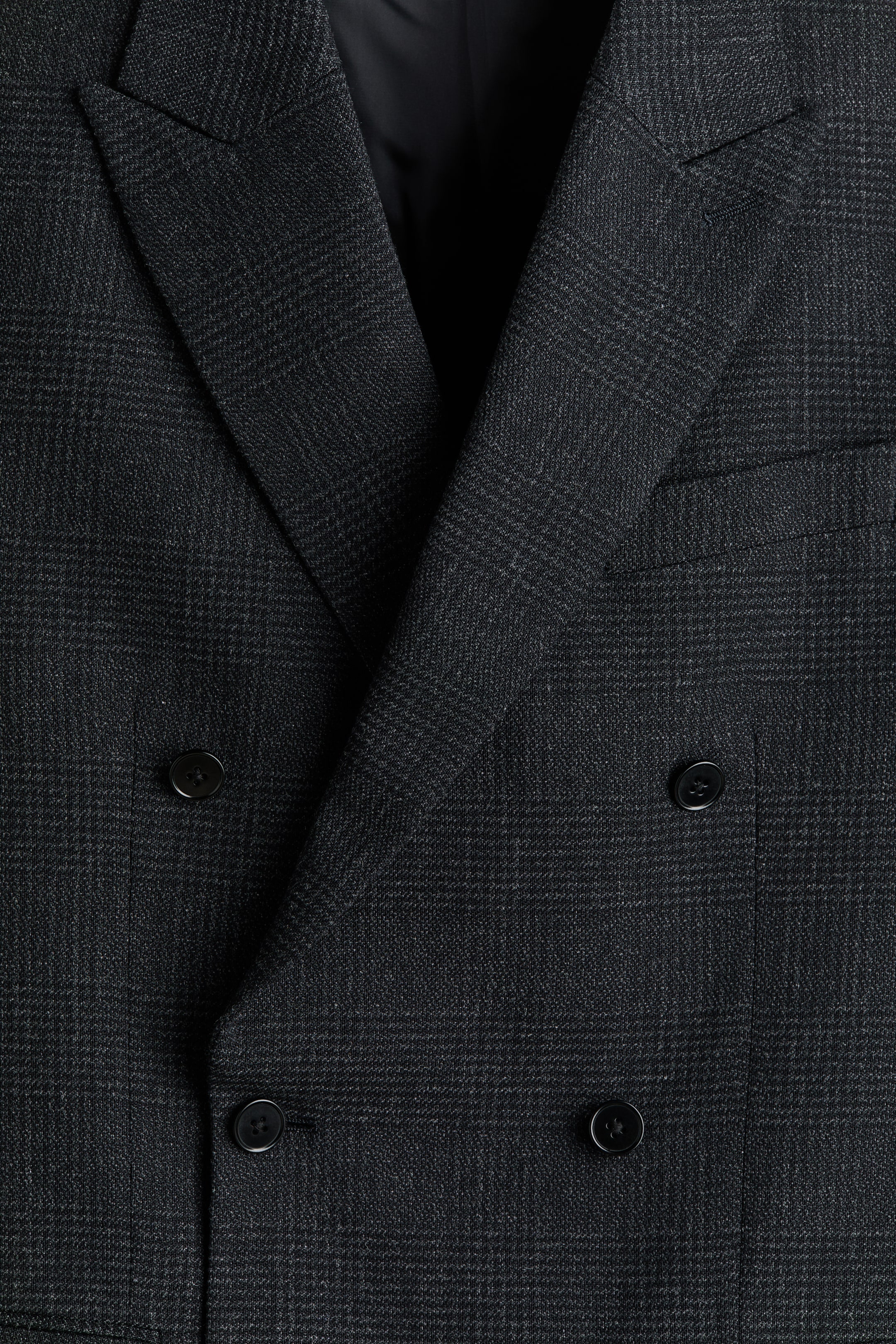 Veste croisée classique en laine mélangée