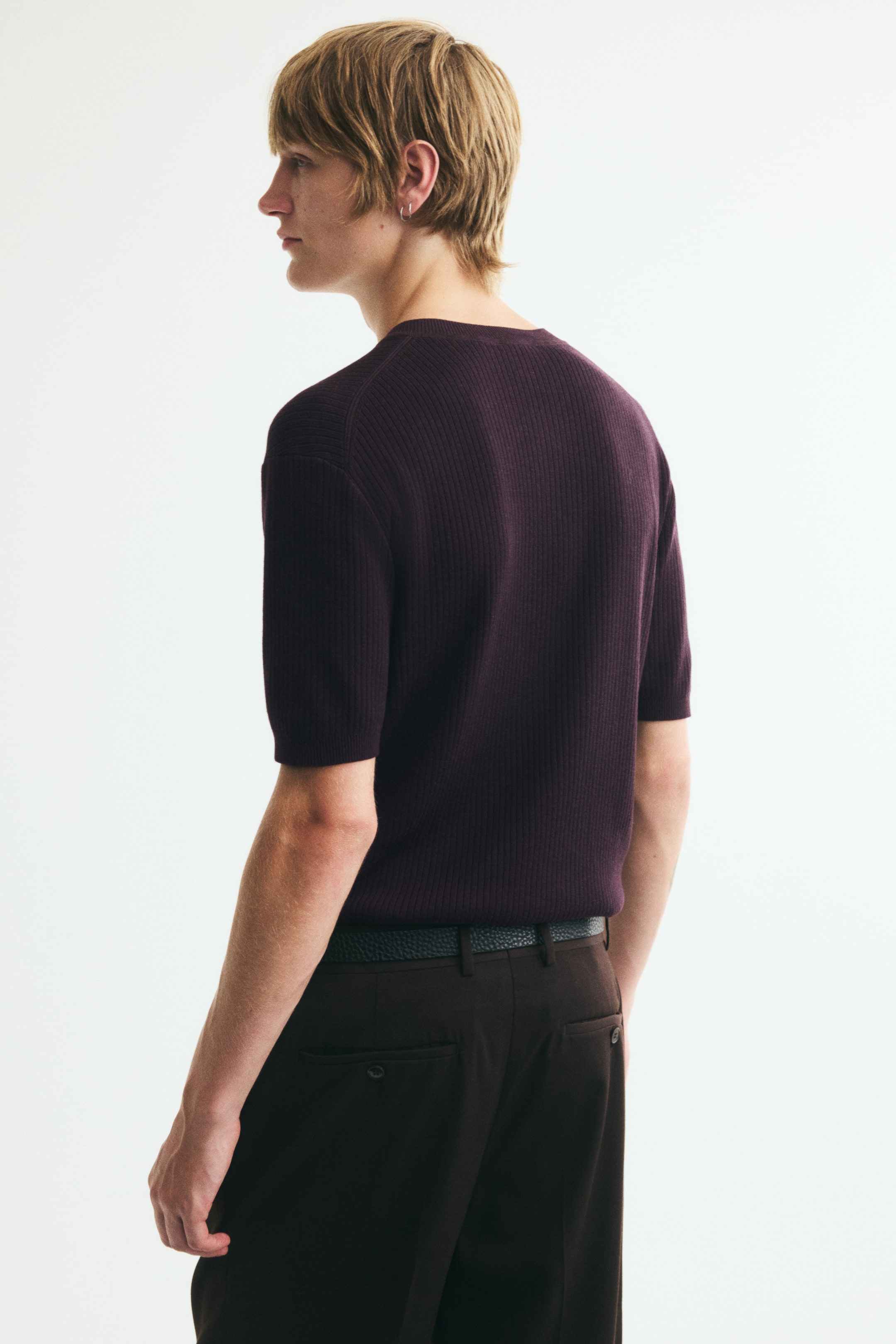 Slim-Fit Fine-Knit Henley Shirt