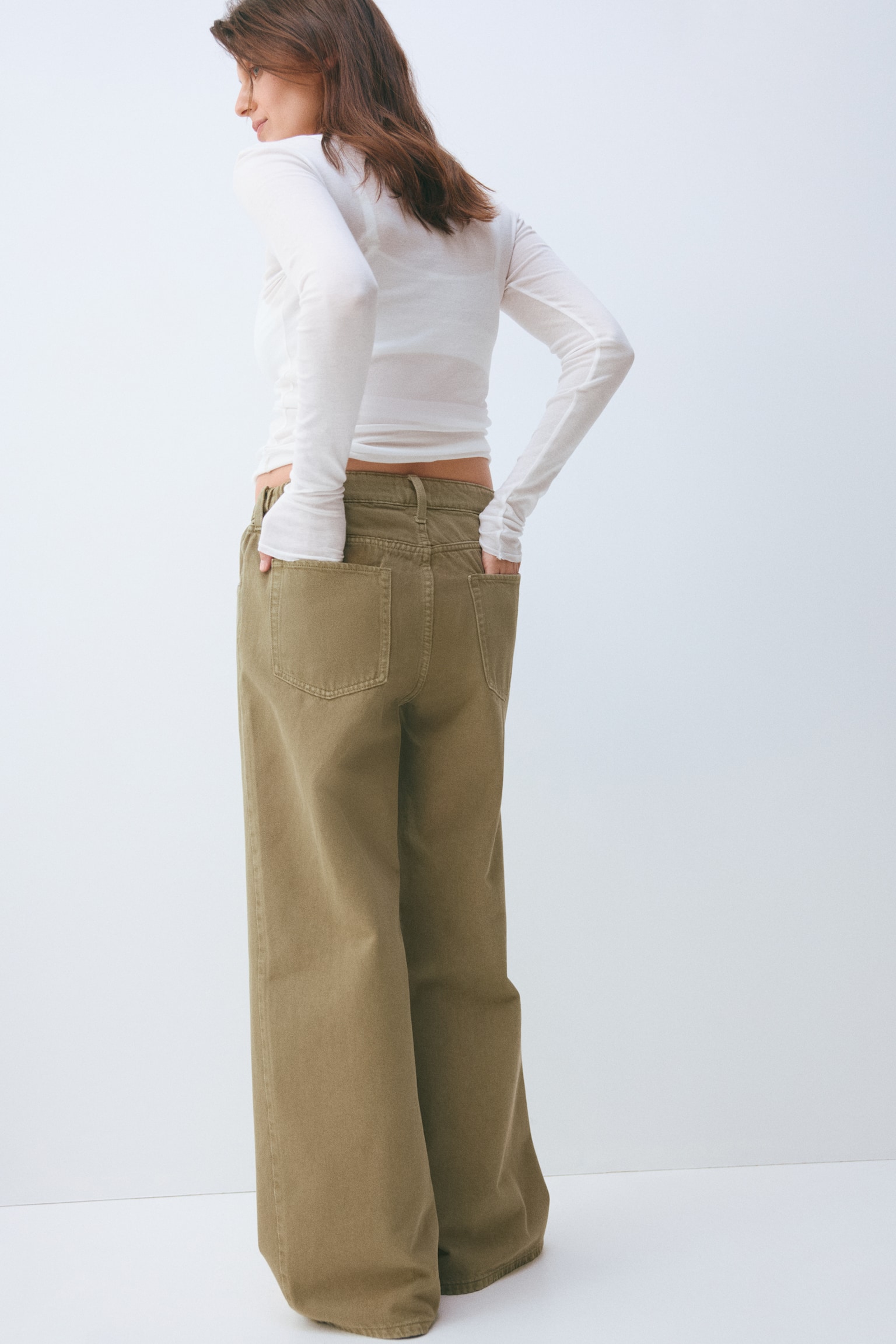 MAMA Wide Low Jeans - 4