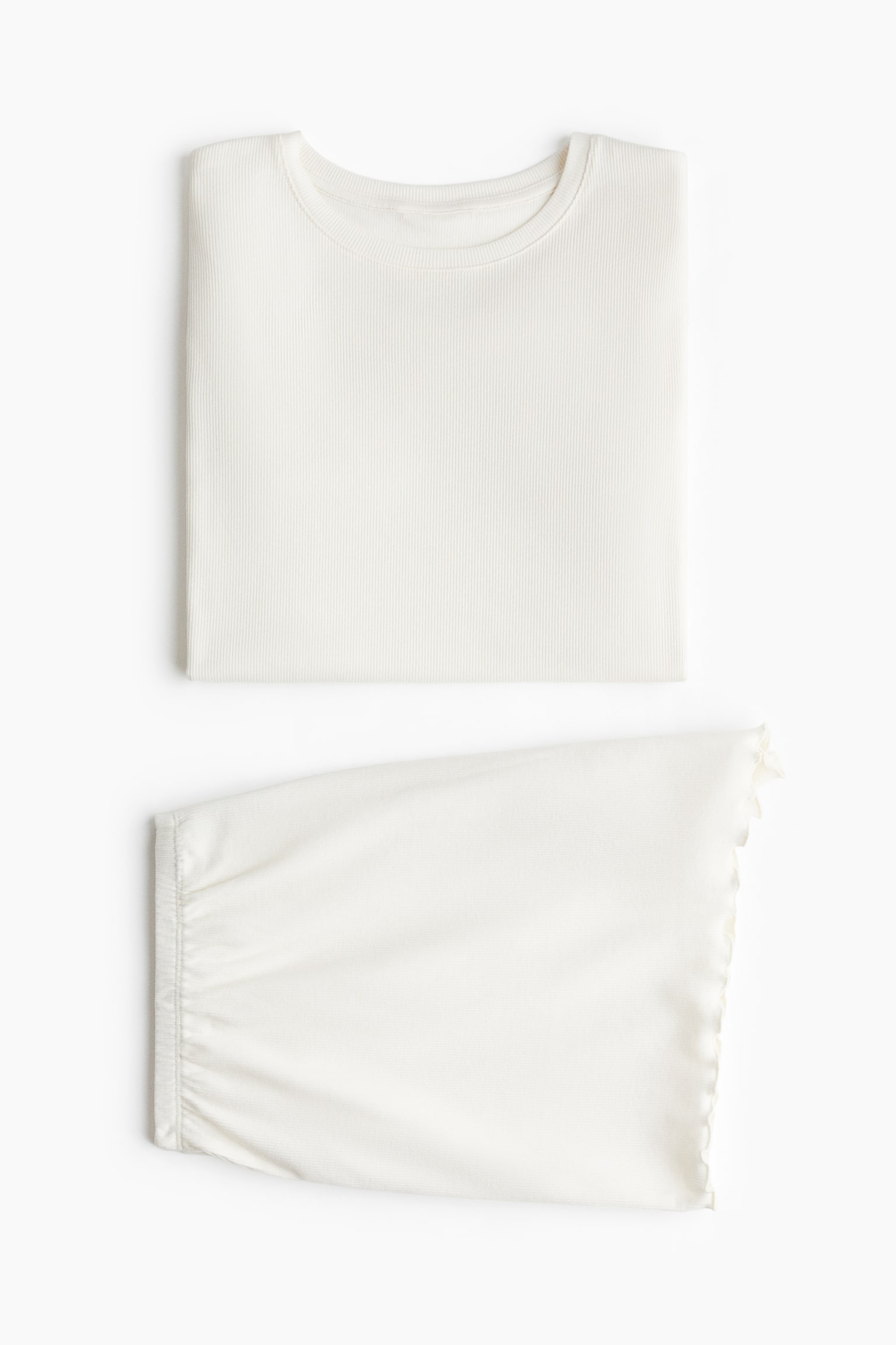 Пижама Blend, модал — H&M, цвет: Кремовый — фото 2