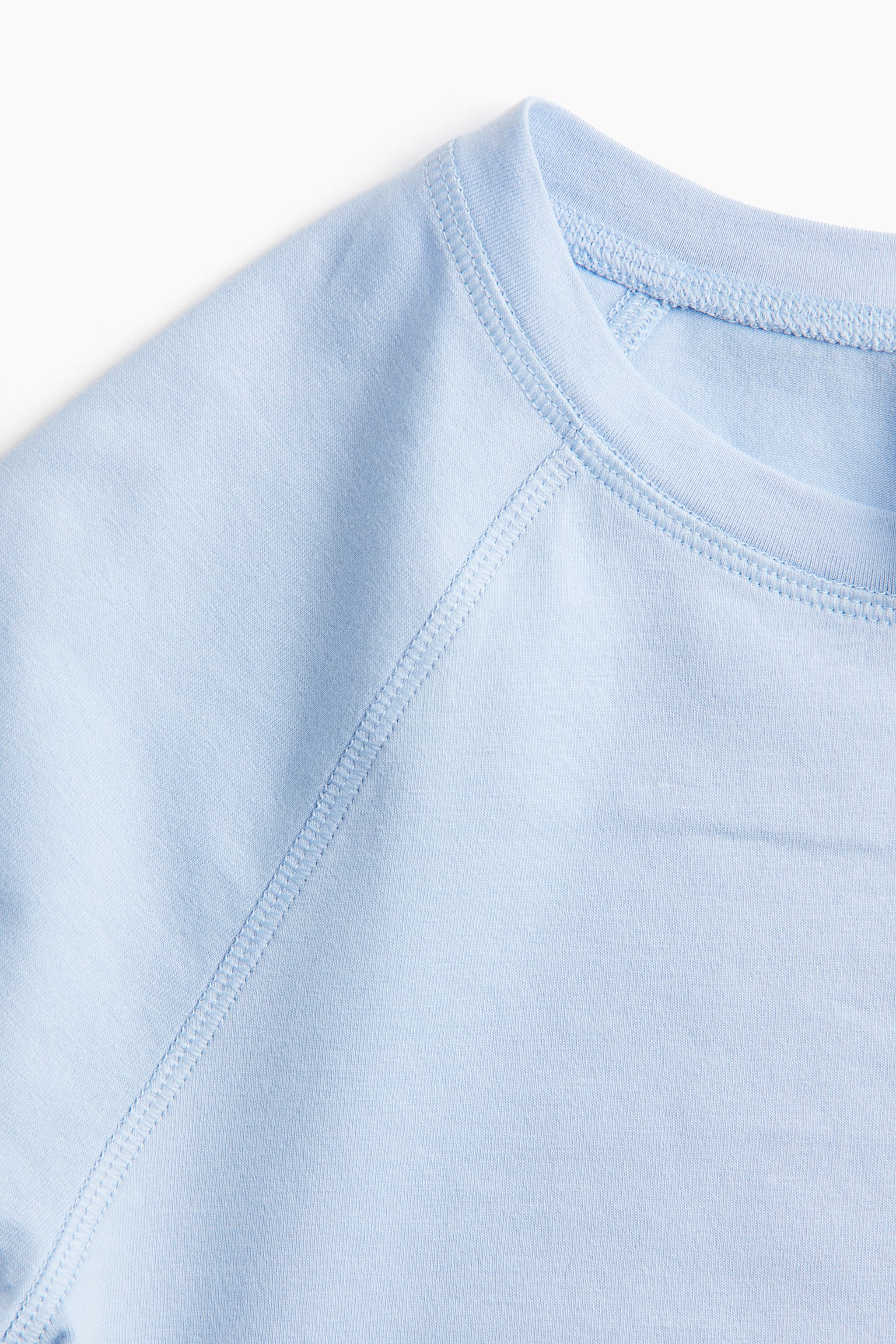 Cropped T-shirt - Light blue/Black/White/Dark grey marl/Light grey marl/Dusty pink marl - 3