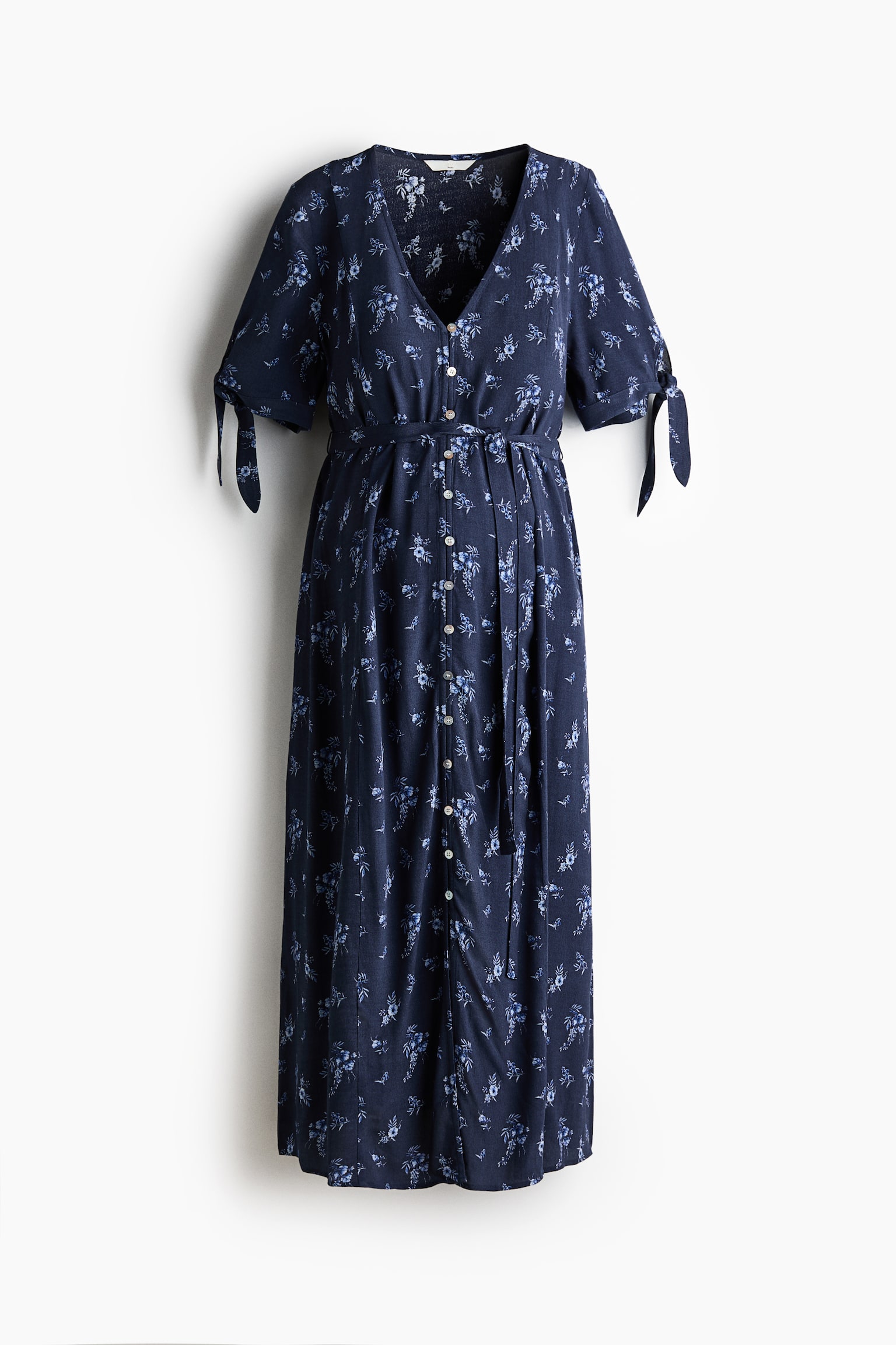 MAMA Tie-belt viscose dress - 1