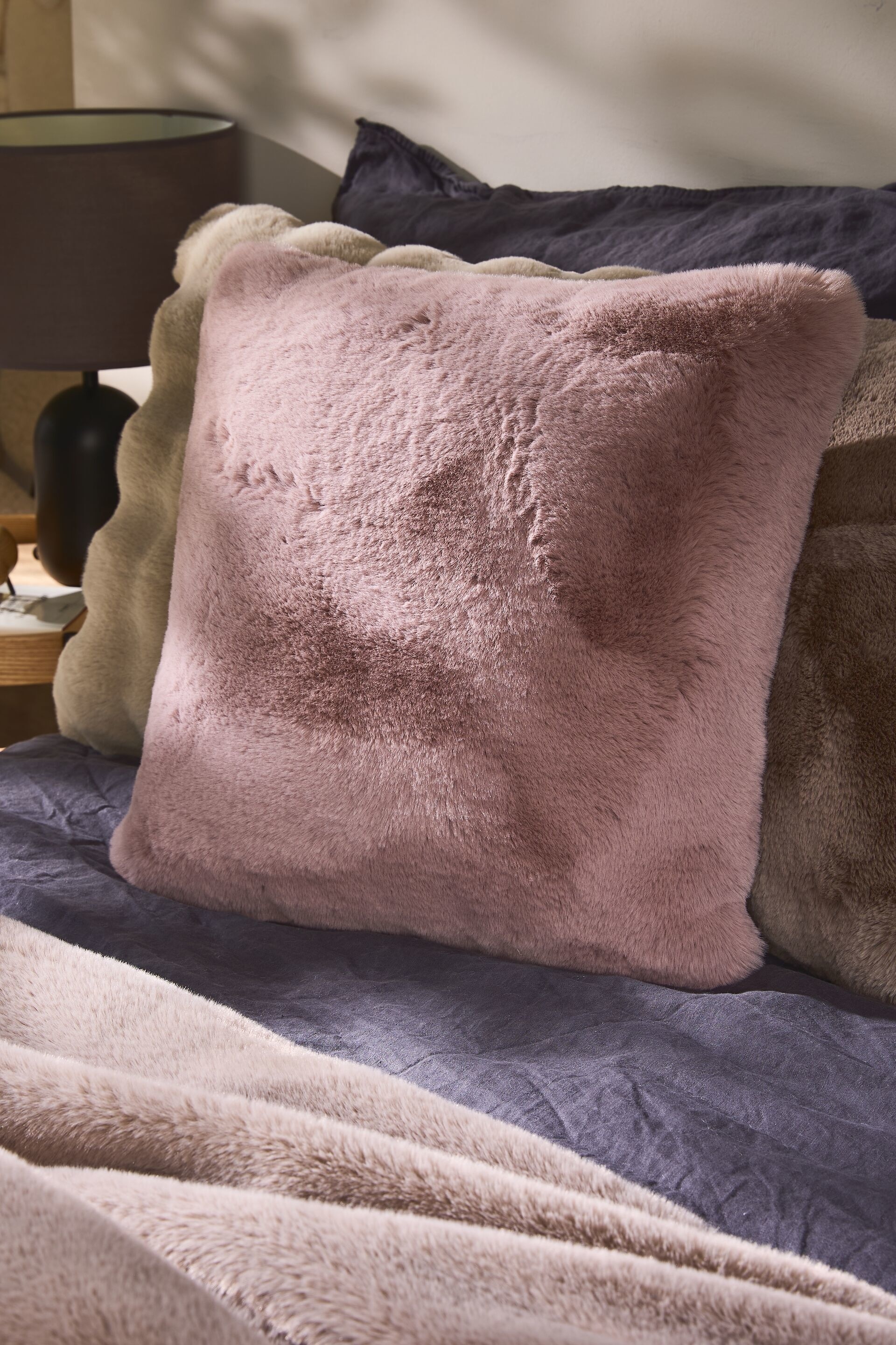 Housse De Coussin Dave - Rose/Gris/Crème