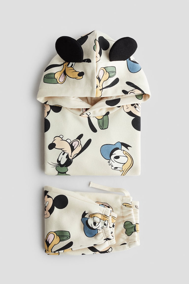 Set pezzi in felpa Beige chiaro/Topolino BAMBINO H&M CH