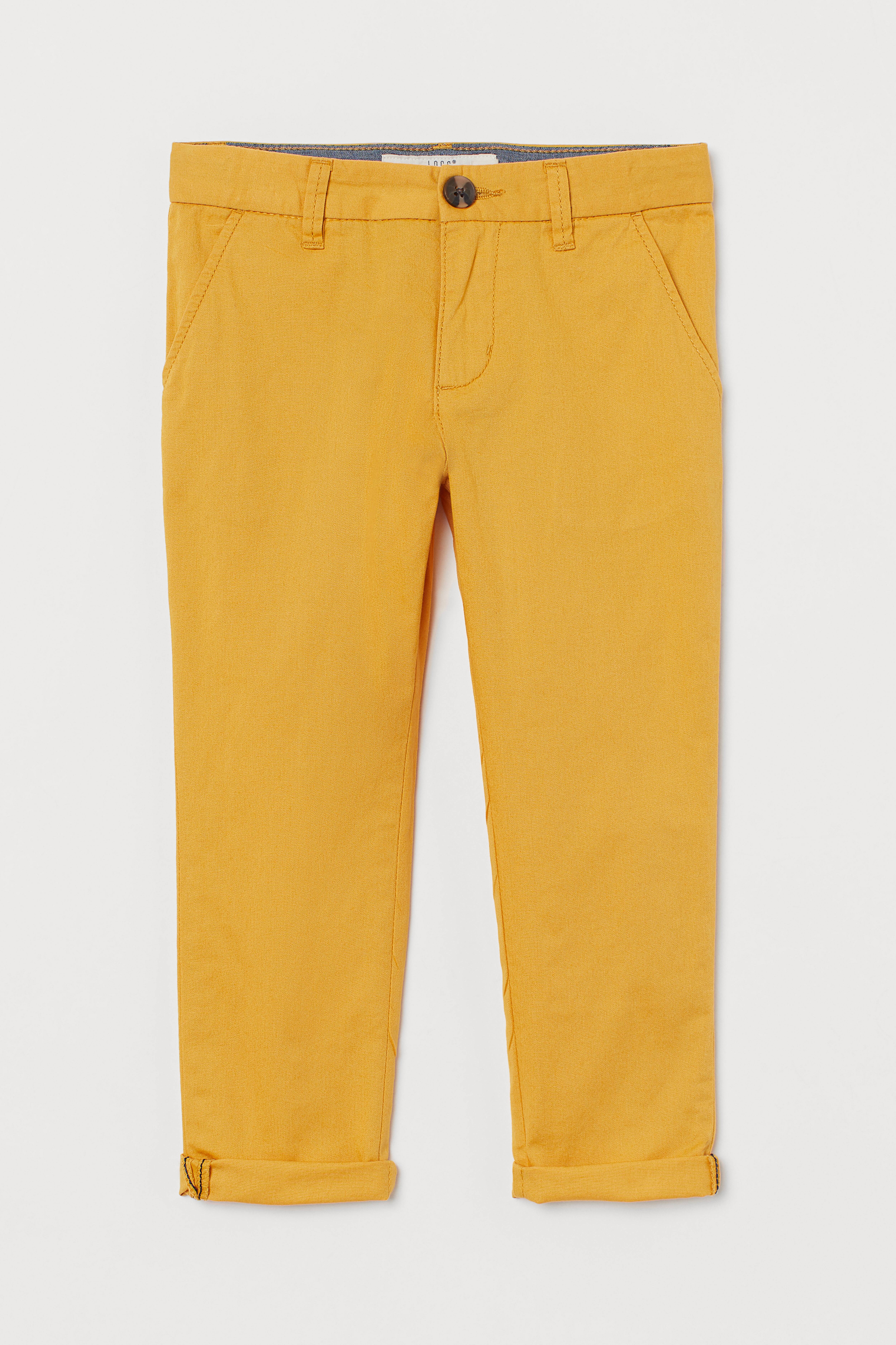 Shops boys yellow chinos