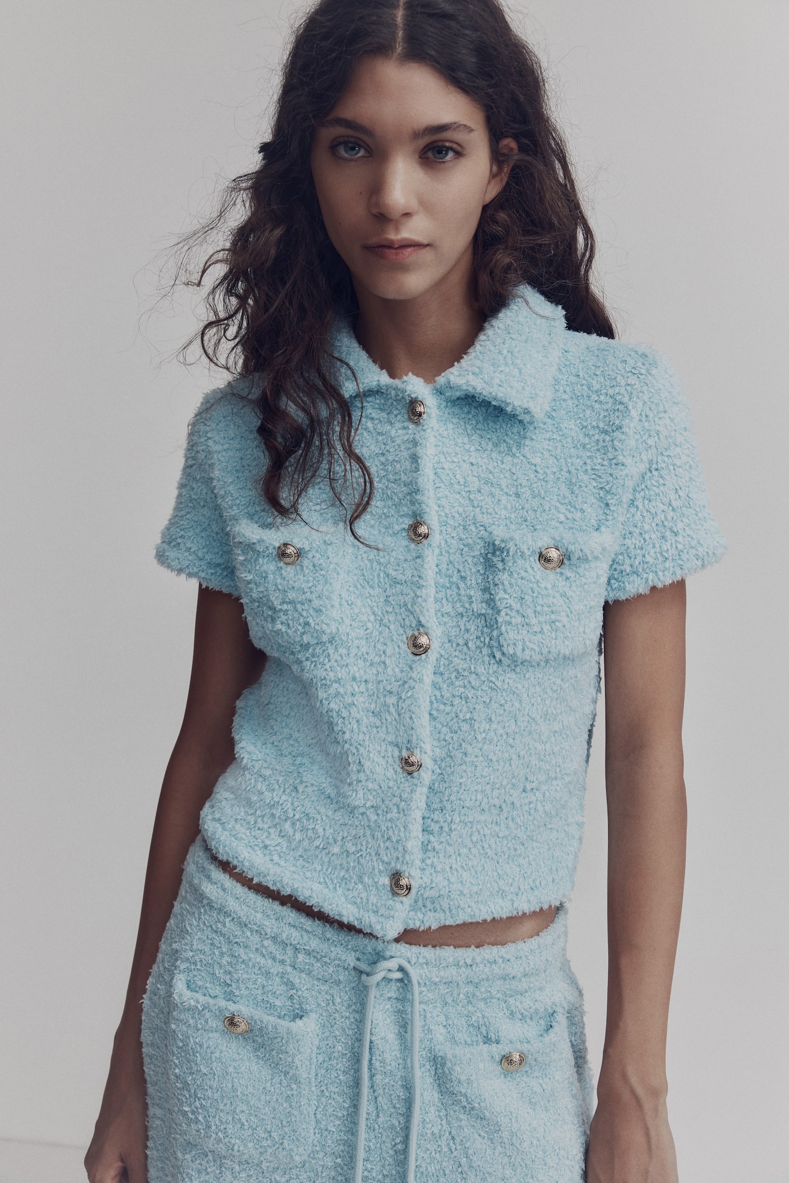 Fluffy sweatpants - Light turquoise - 5