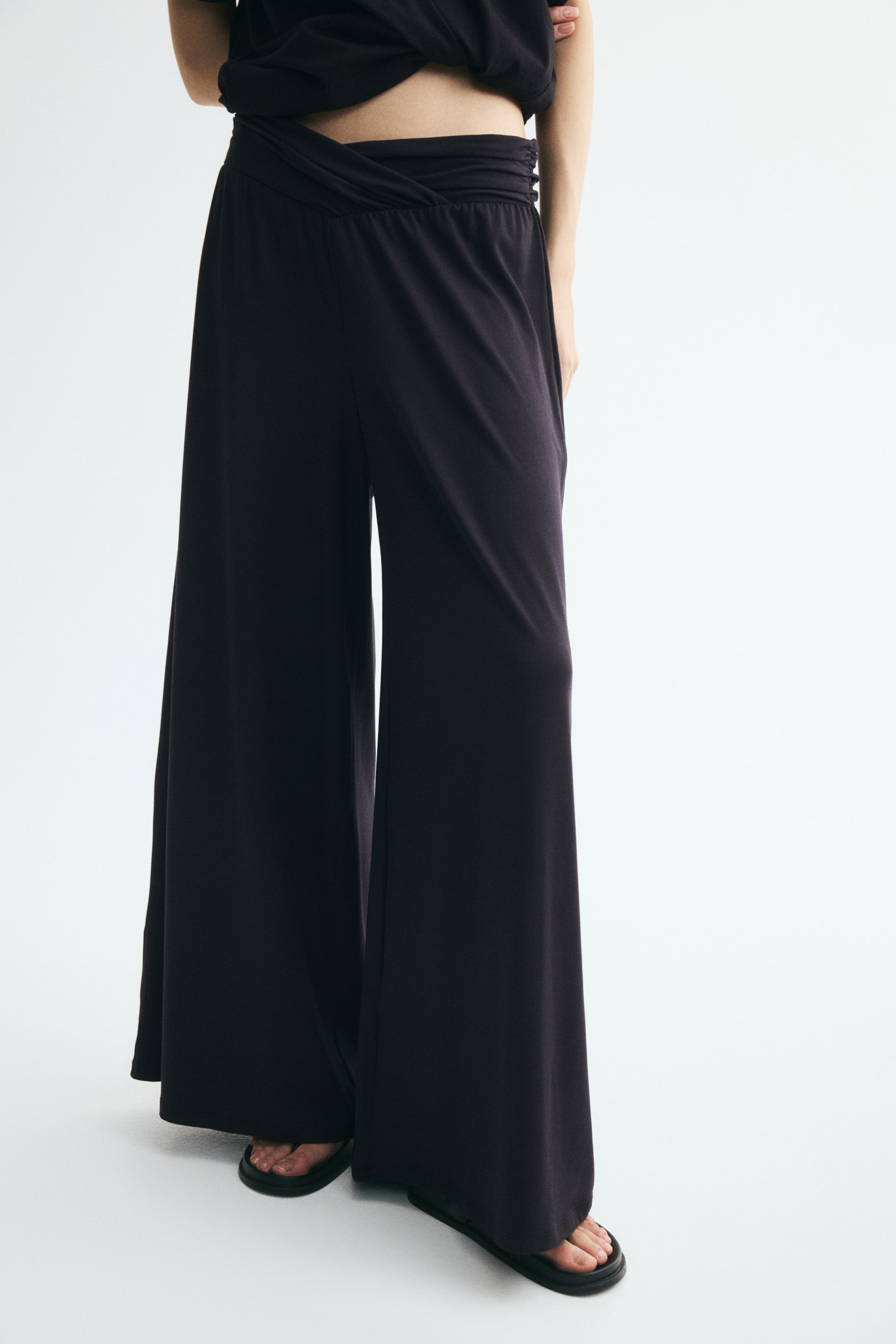 Draped Pull-On Pants