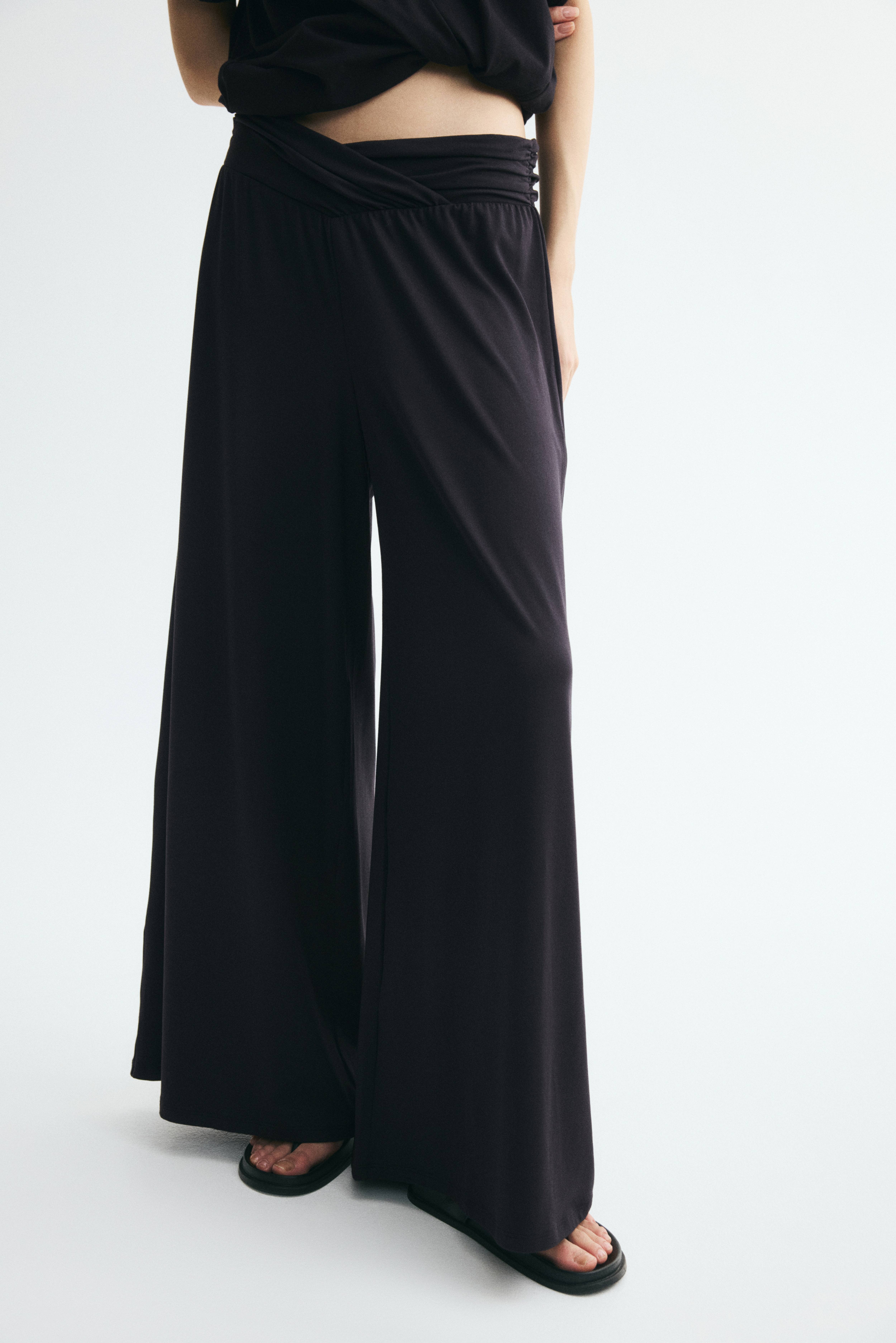 Draped Pull-On Pants
