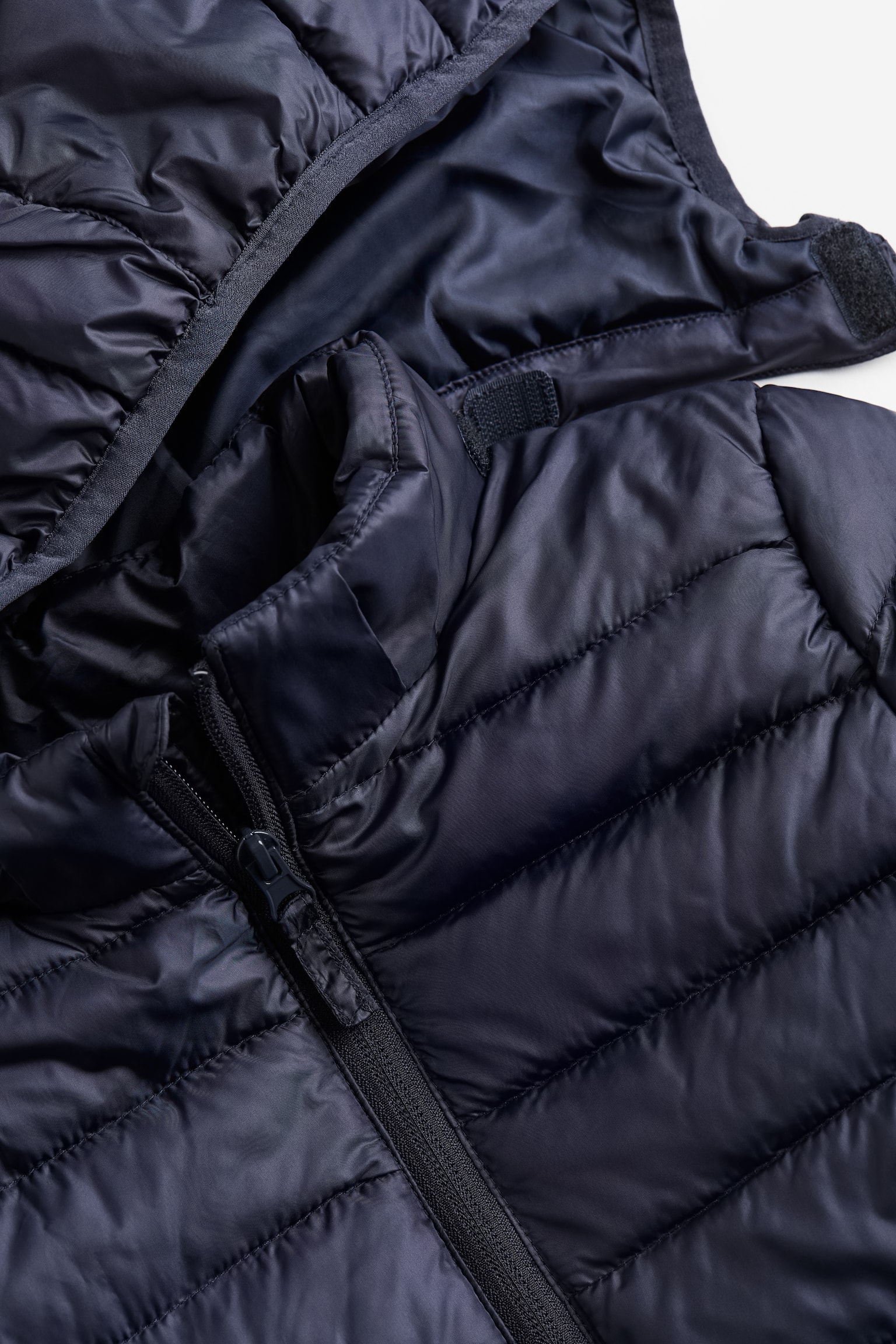 Water-repellent insulated jacket - Navy blue/Black - 2