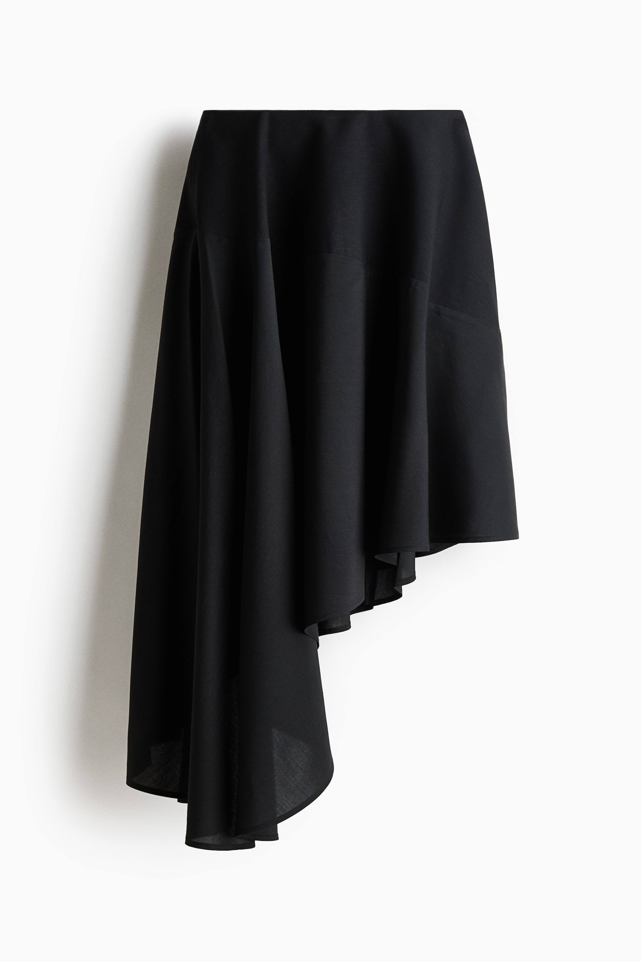 Asymmetric Dual-Fabric Skirt