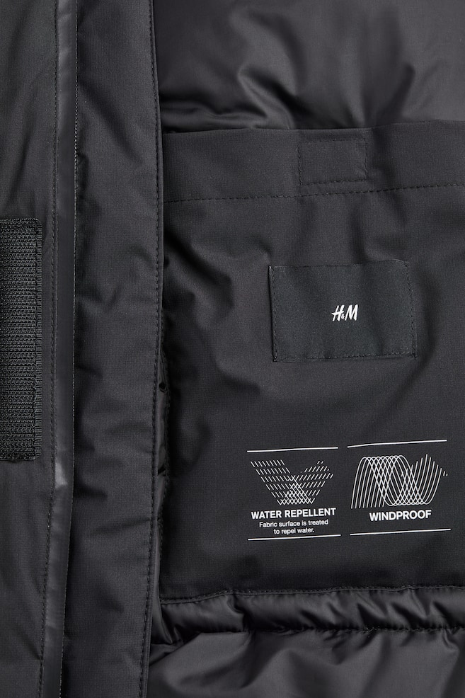 Oversized Fit Water-repellent jacket - Black - 9