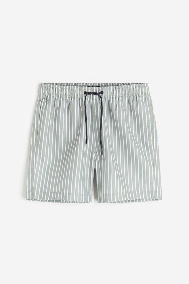 Patterned swim shorts - Green/Striped/Dark grey/Striped/Dark blue/Leaf-patterned/Green/Printed/dc/dc/dc - 1