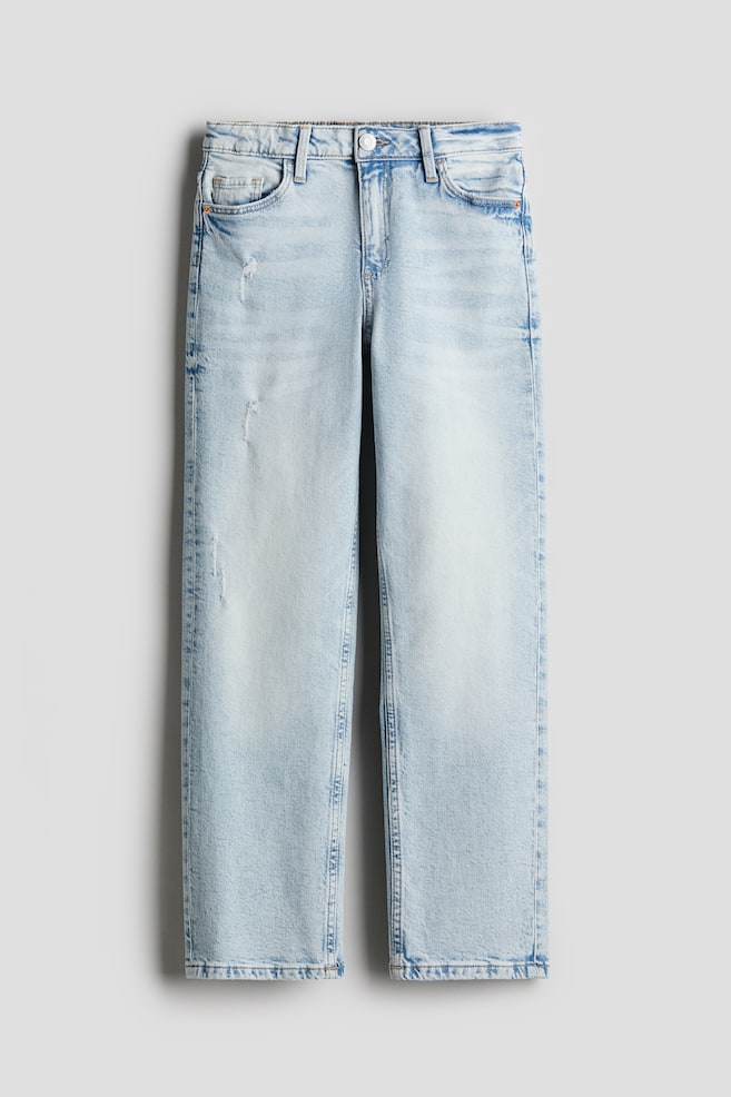 Straight Leg Jeans - Bleu denim clair/Bleu denim foncé - 2