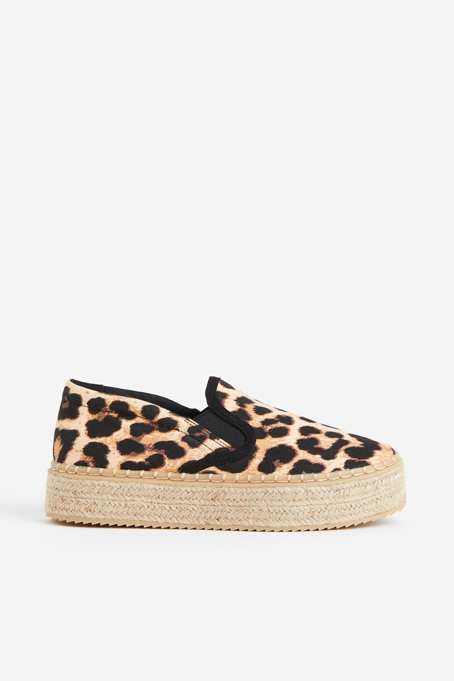 Platform Espadrilles - Light beige/Leopard print/White/Beige - 1