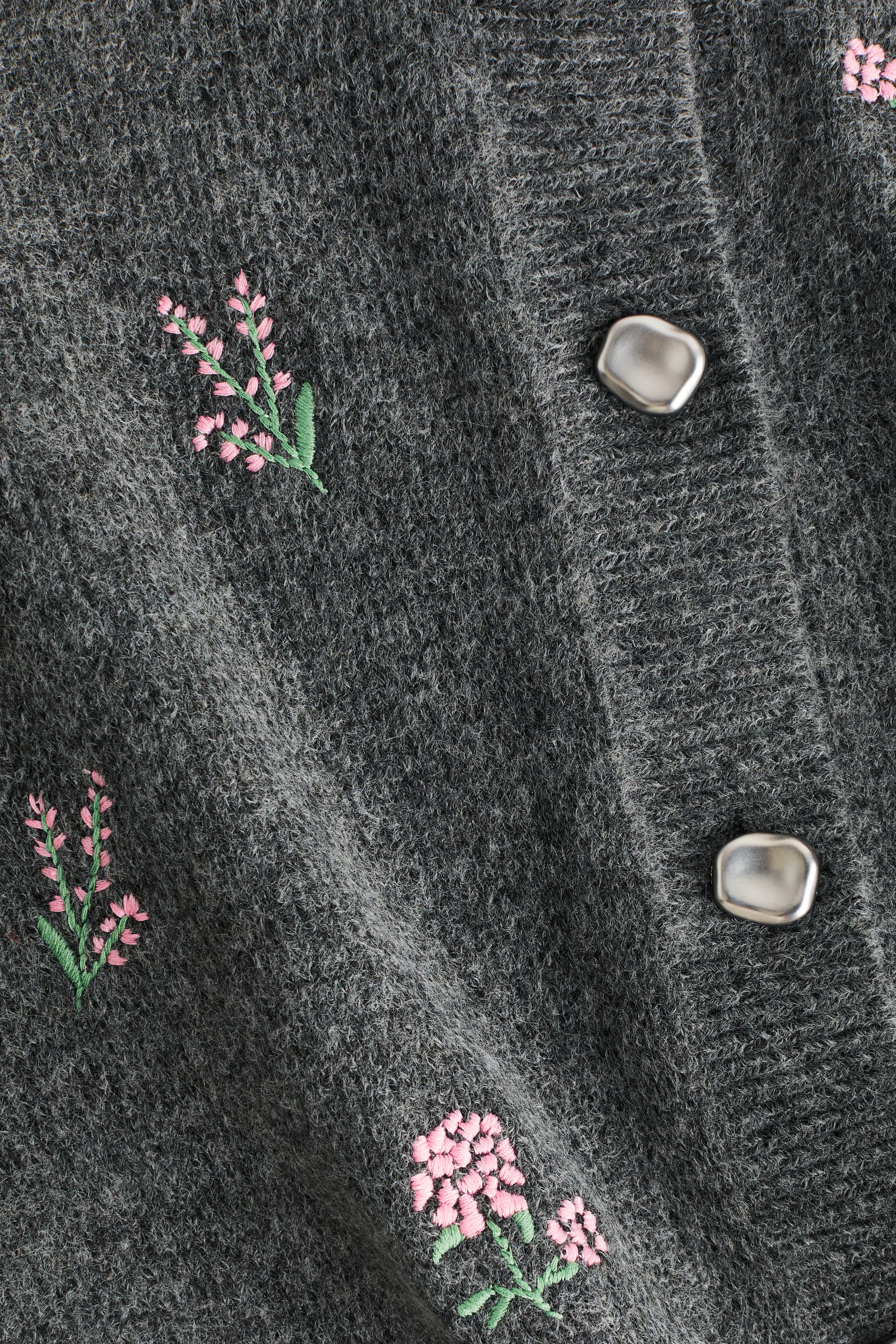ニットカーディガン H&m 刺繍 花刺繍 カーディガン FREAK S STORE