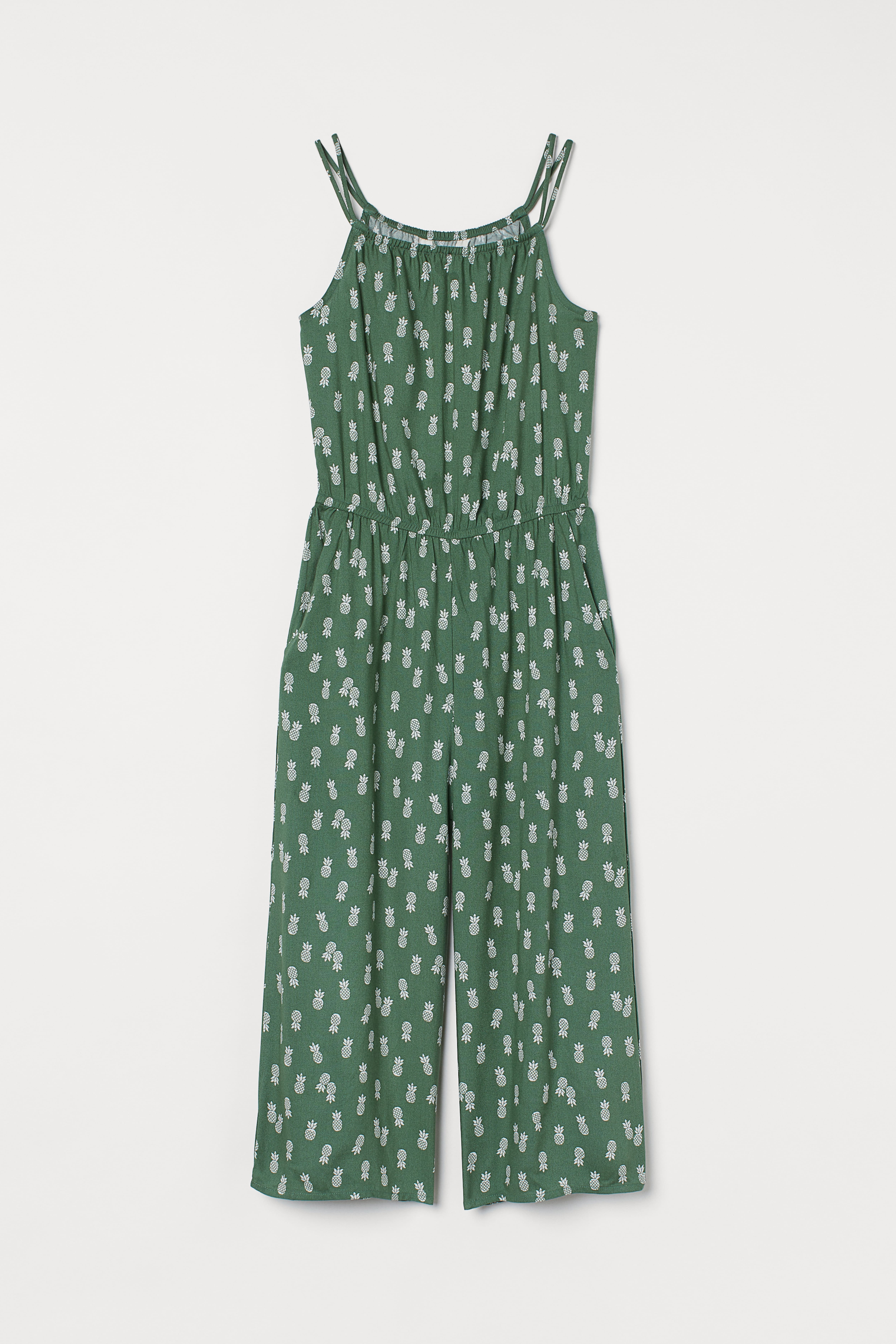 H&m green jumpsuit best sale