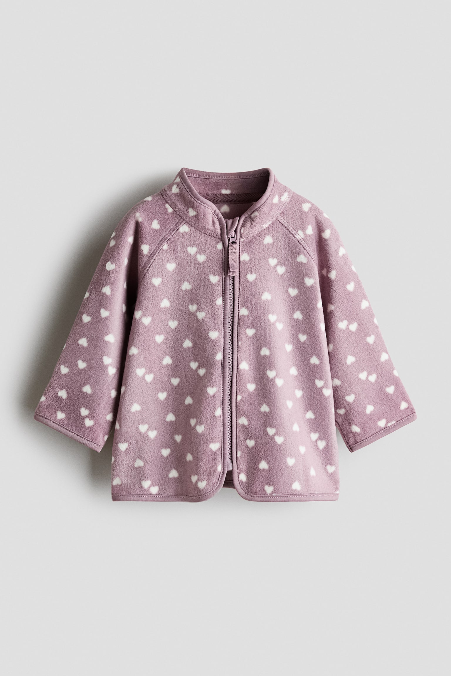 Rozpinana bluza polarowa - Jasnofioletowy/Serca/Jasnoróżowy/Kwiaty/Jasnobeżowy/Granatowy
