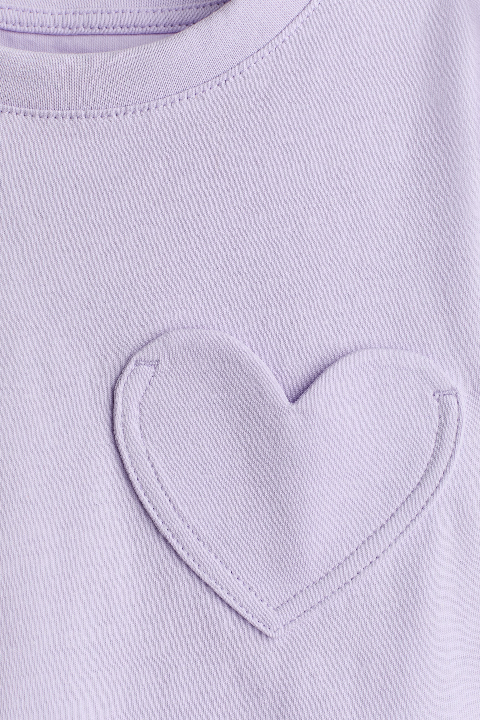 T-shirt met zak - Lichtpaars/Lichtroze - 2