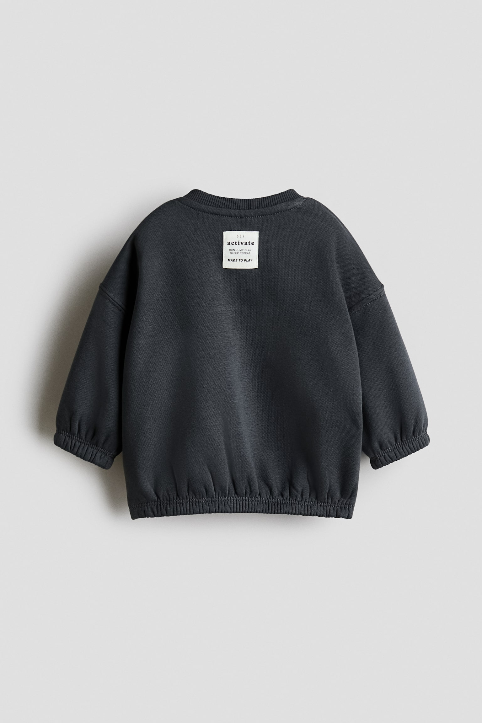 Детский комплект H&M 2-Piece Sweatshirt and Joggers Set, цвет: Серый — фото 2