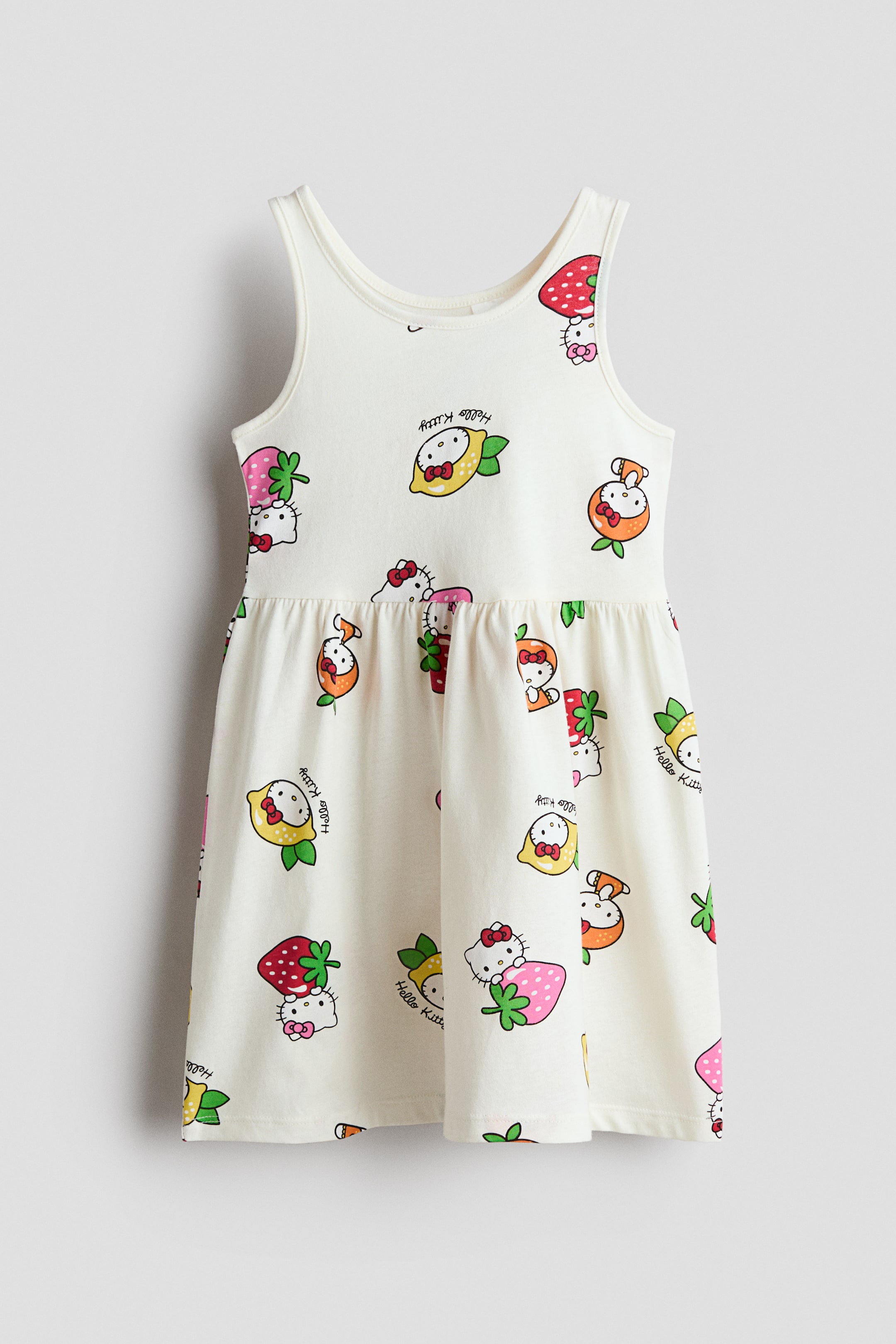 View larger image: Printed cotton dress - White/Hello Kitty - Kids | H&M 1