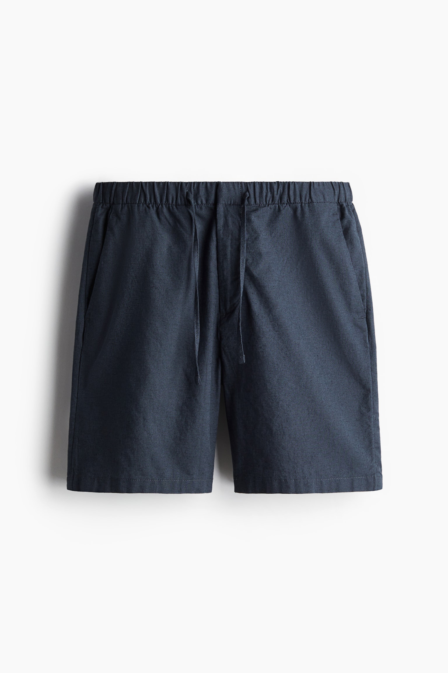 Regular Fit Linen-blend shorts - Dark blue/Light grey/Light beige/Black/White - 2