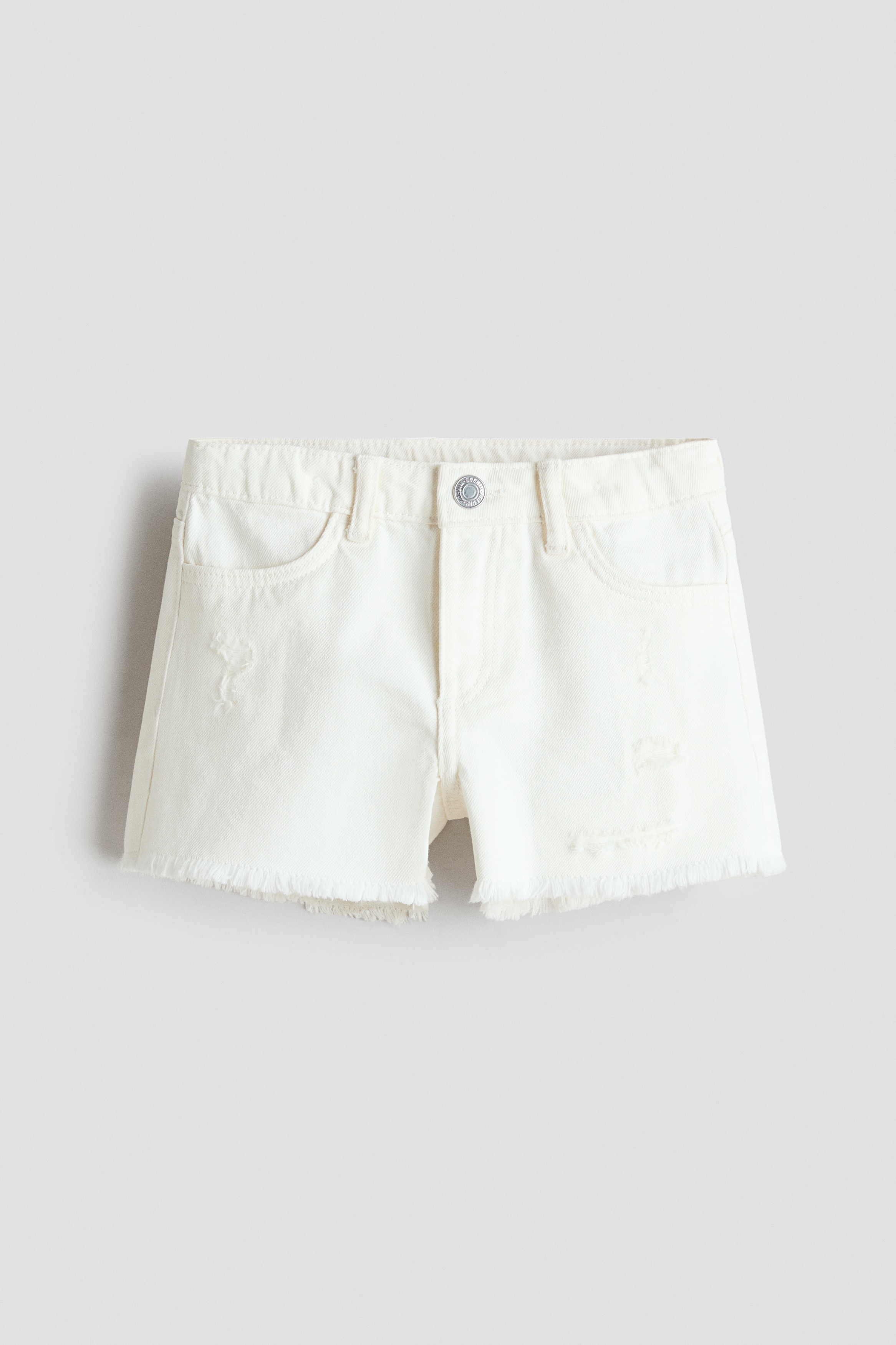 Frayed Denim Shorts