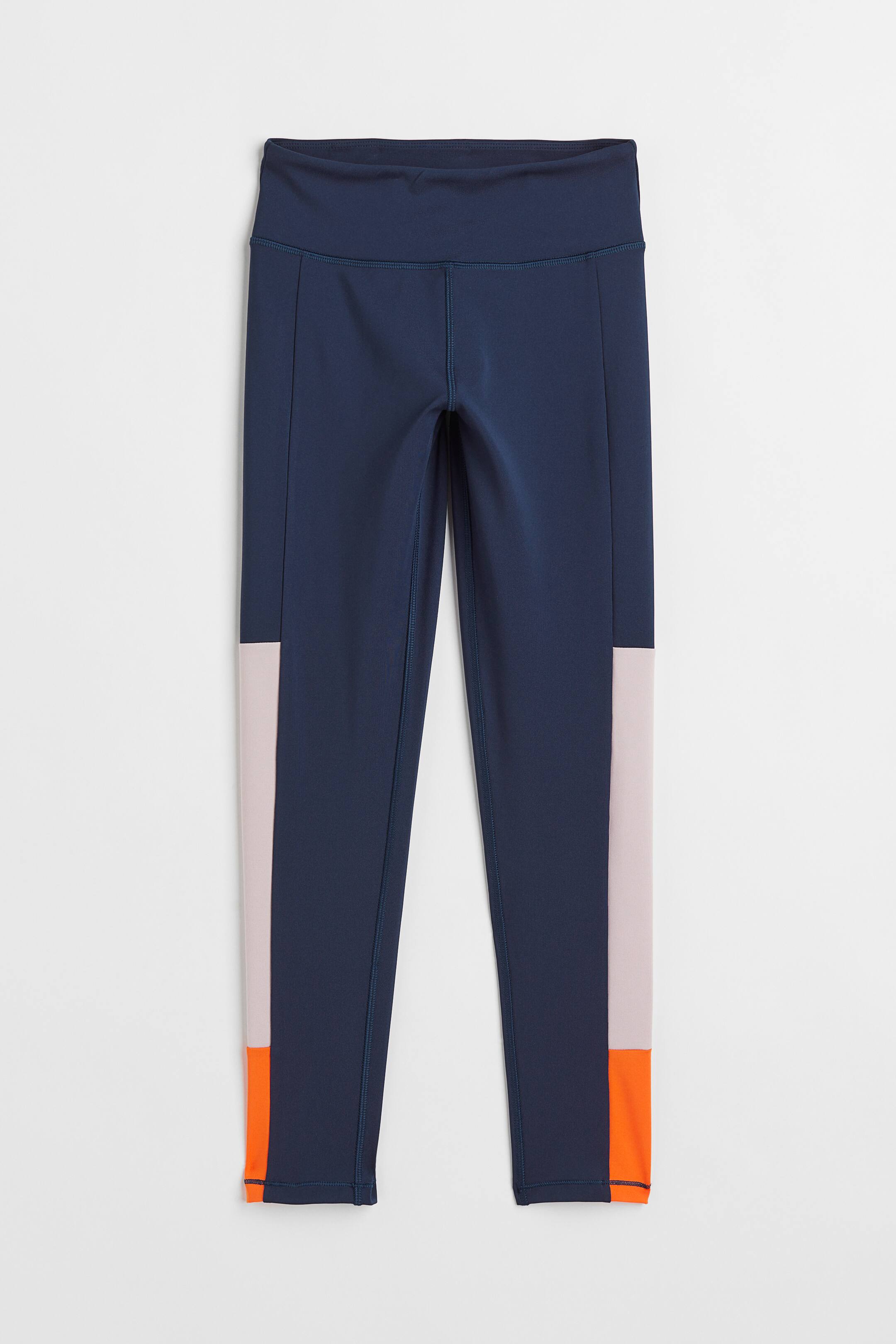 View larger image: DryMove™ Sports leggings - Navy blue - Kids | H&M 1