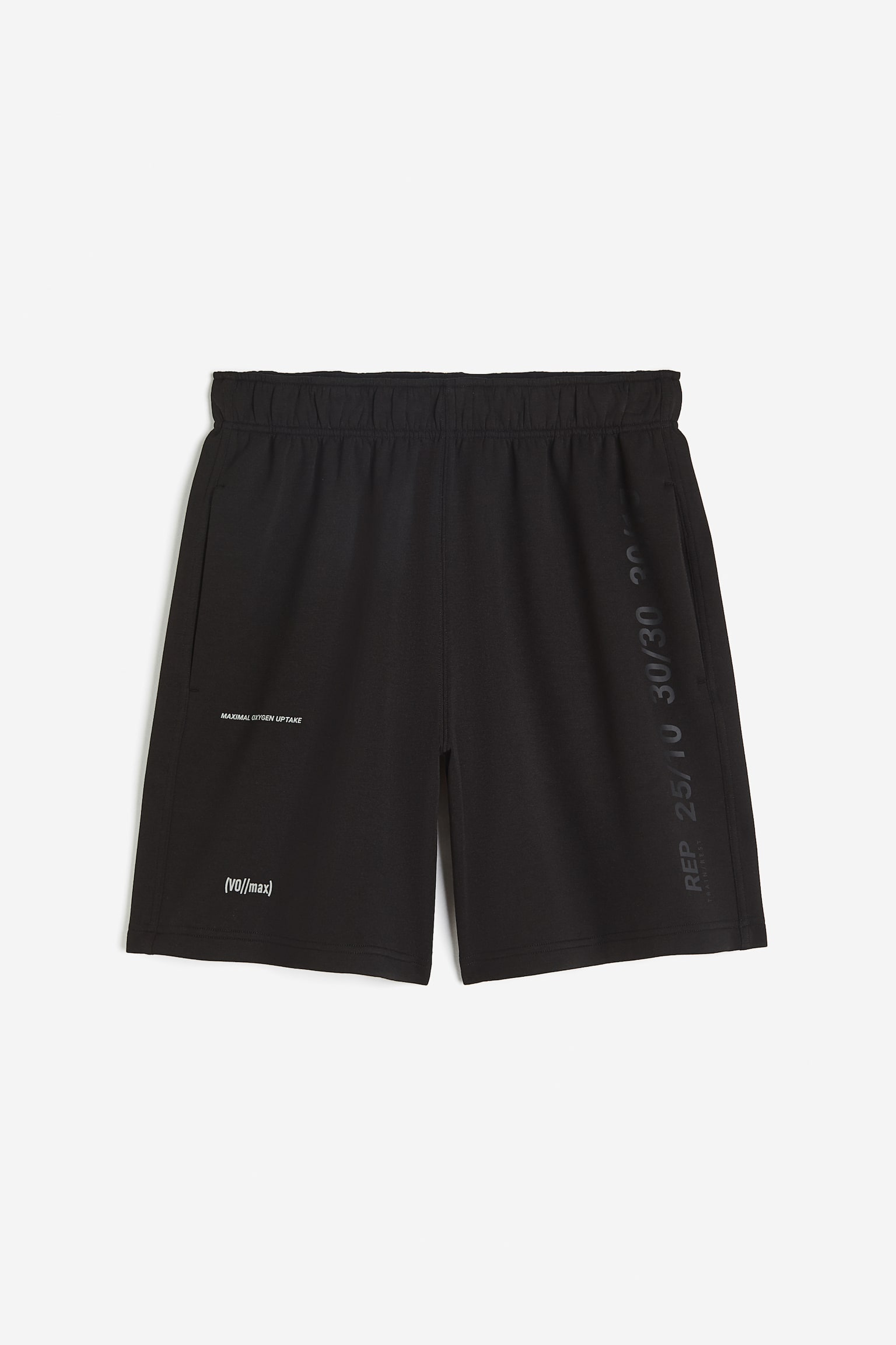 Long Activewear Shorts In DryMove™ - Black/Beige/White/Black/Dark green/White/Dark grey/Grey marle/Black - 1