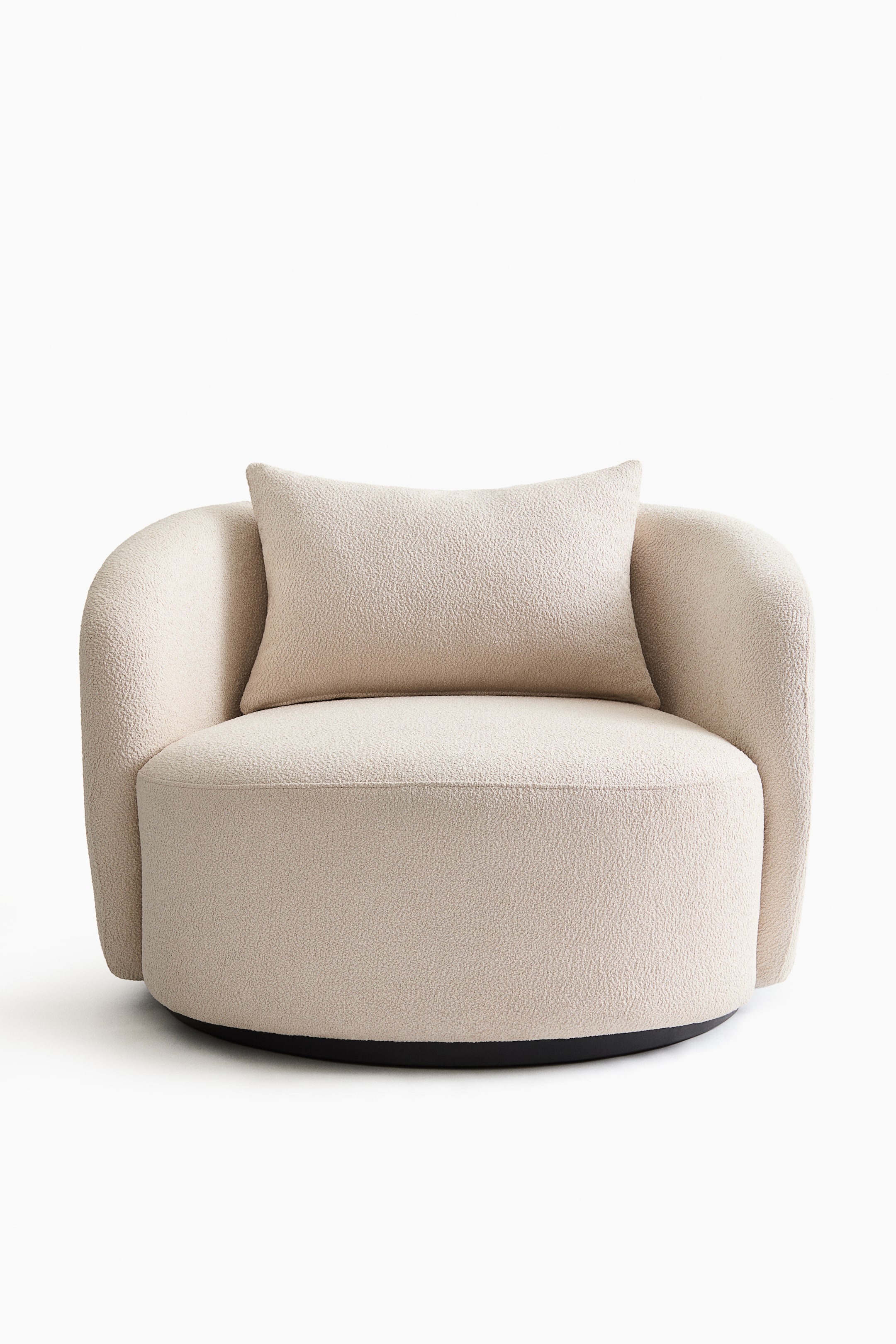 Visa större bild: Bouclé Loungestol - Polyester, Beige - H&M HOME - Home All | H&M SE 4