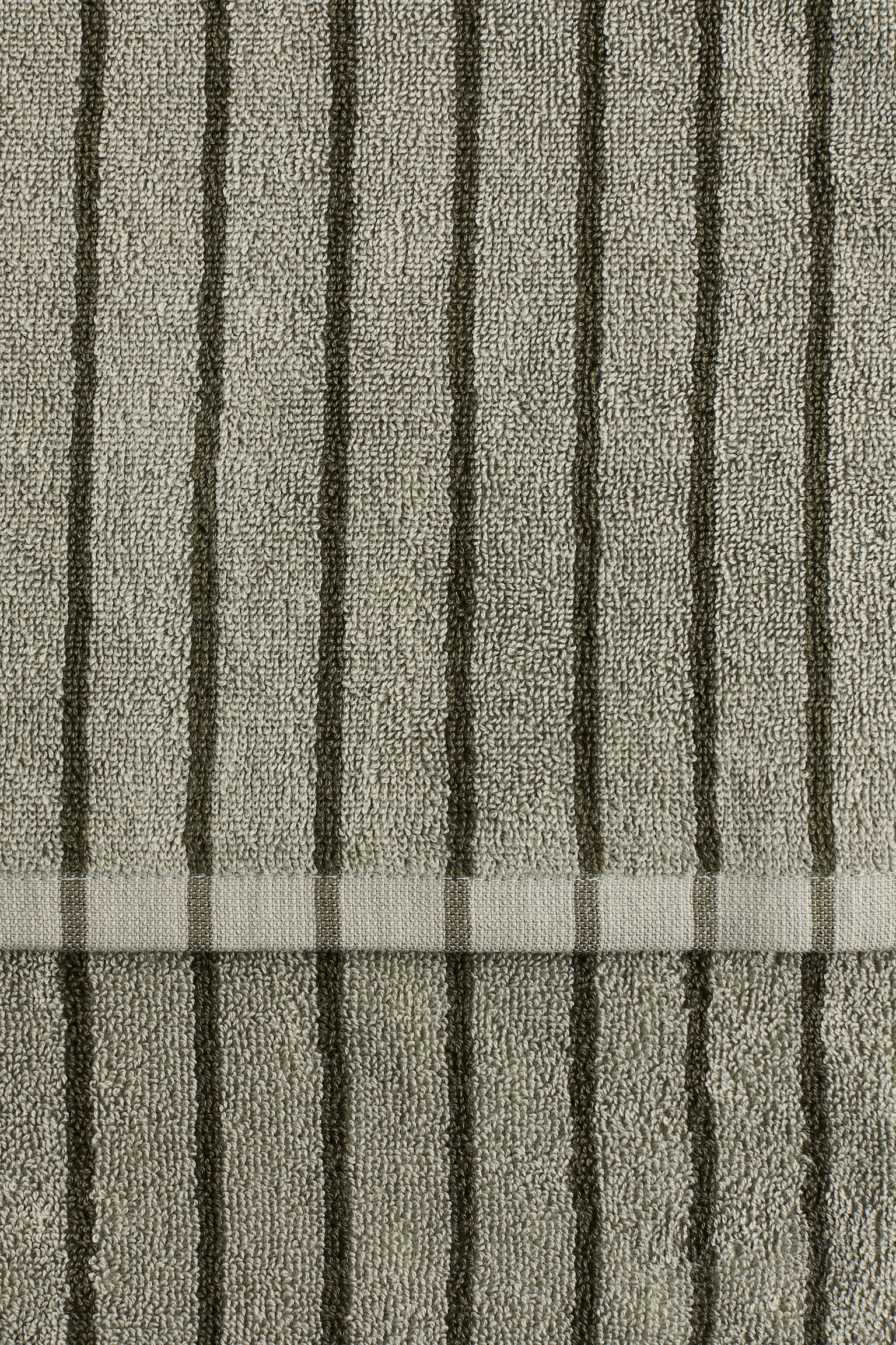Striped guest towel - Sage green/Black striped/Dark brown/Striped/Light pink/Terracotta striped/Brown/Black striped/Sage green/Striped/Light beige/White/Light pink/Striped/Yellow/White striped - 3