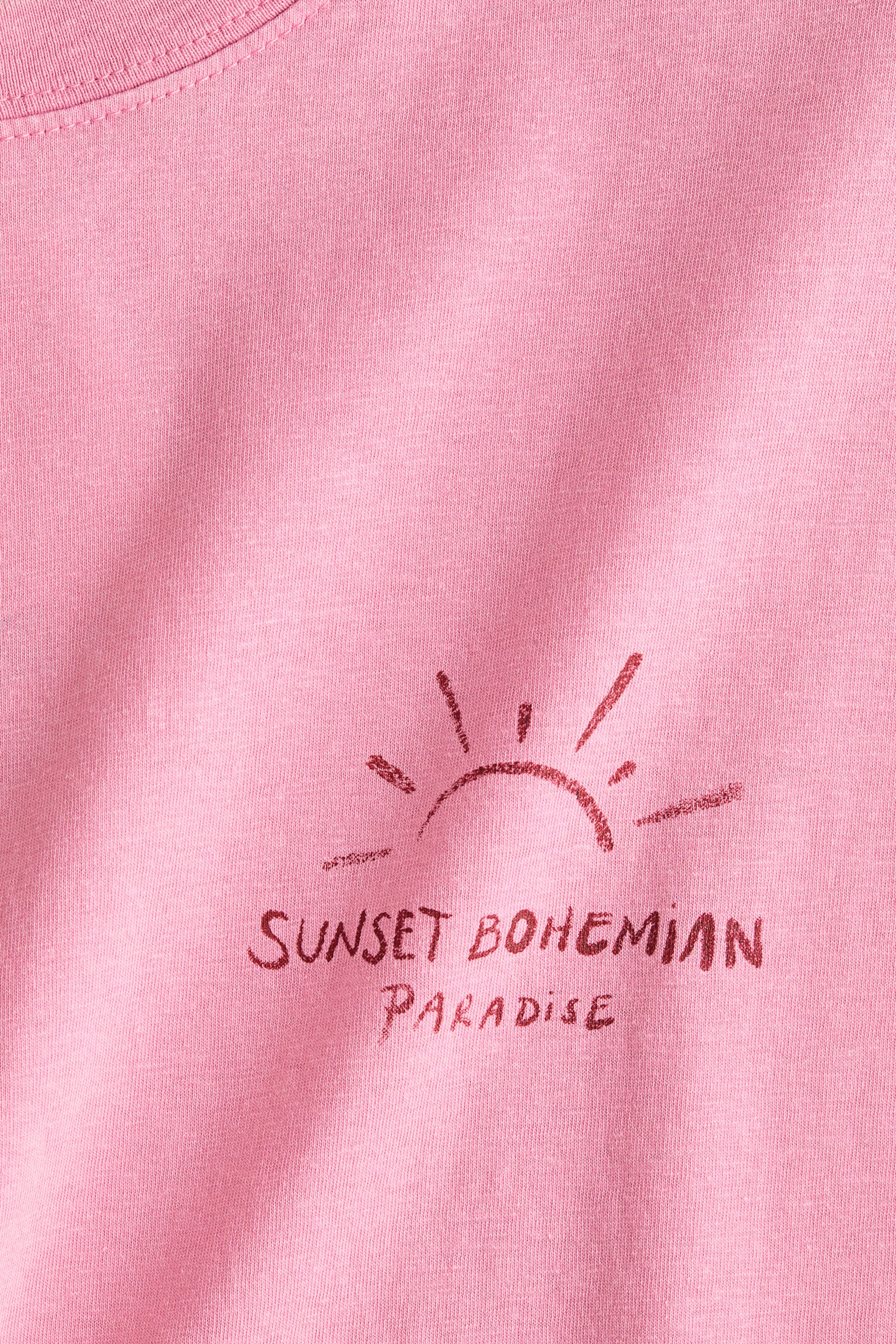 Oversized print-motif T-shirt - Pink/Sunset/White/Butter/White/La Dolce Vita/Dark grey/Espresso/Light beige/Macchiato/White/Dunas Cantoras - 2