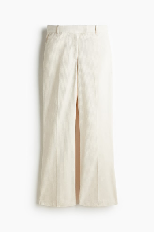 Cordhose in Bootcut - Cremefarben/Schwarz/Dunkelbeige - 1