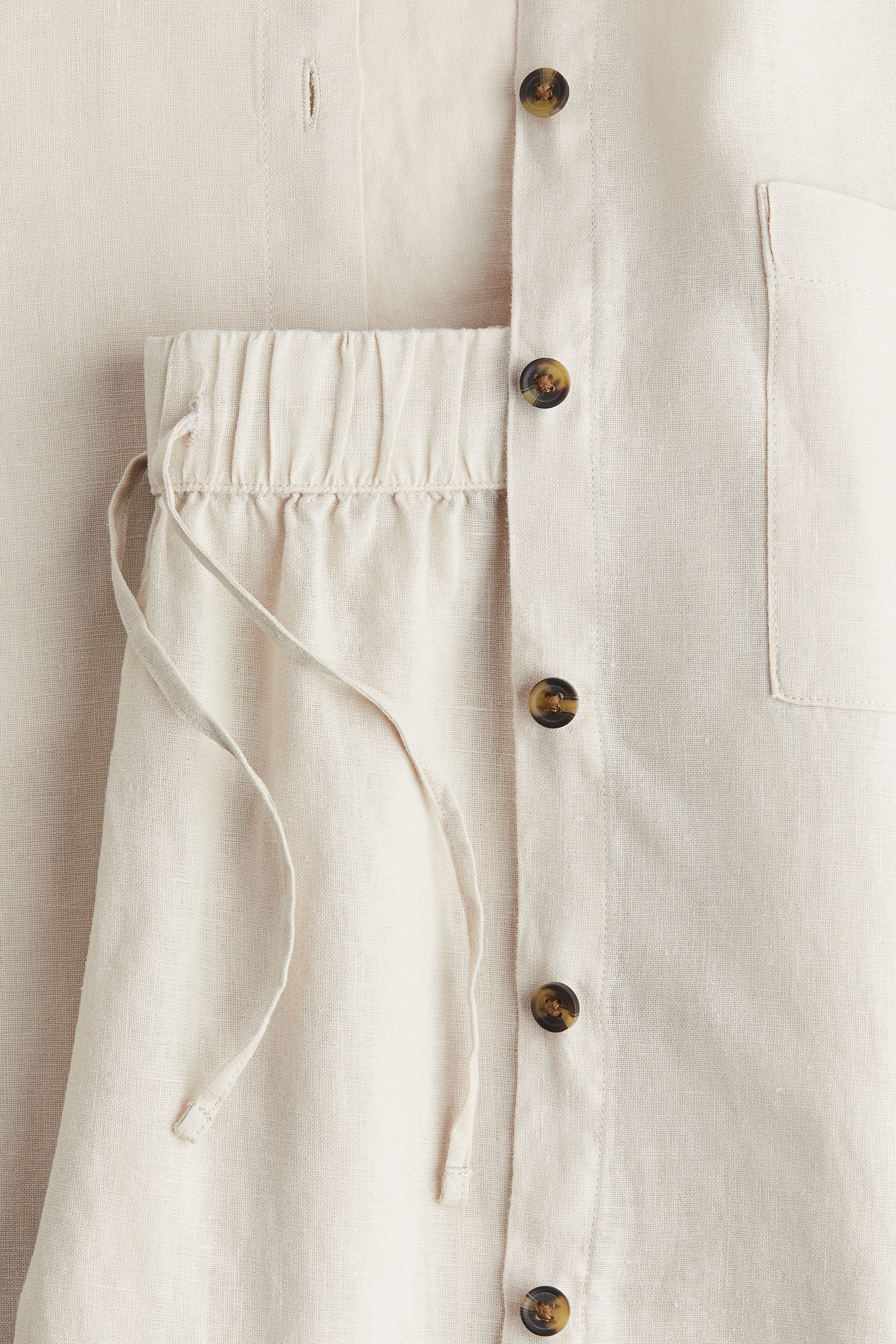 Washed linen pyjamas